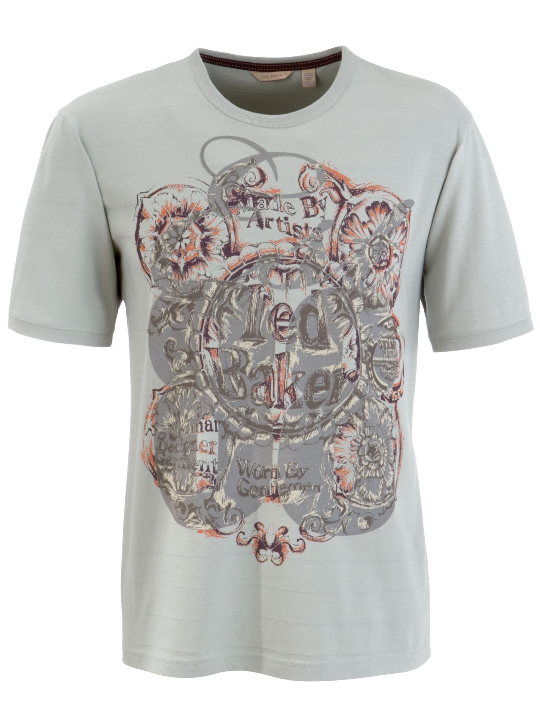 Ted Baker Leeland Floral T-Shirt, Grey, Medium
