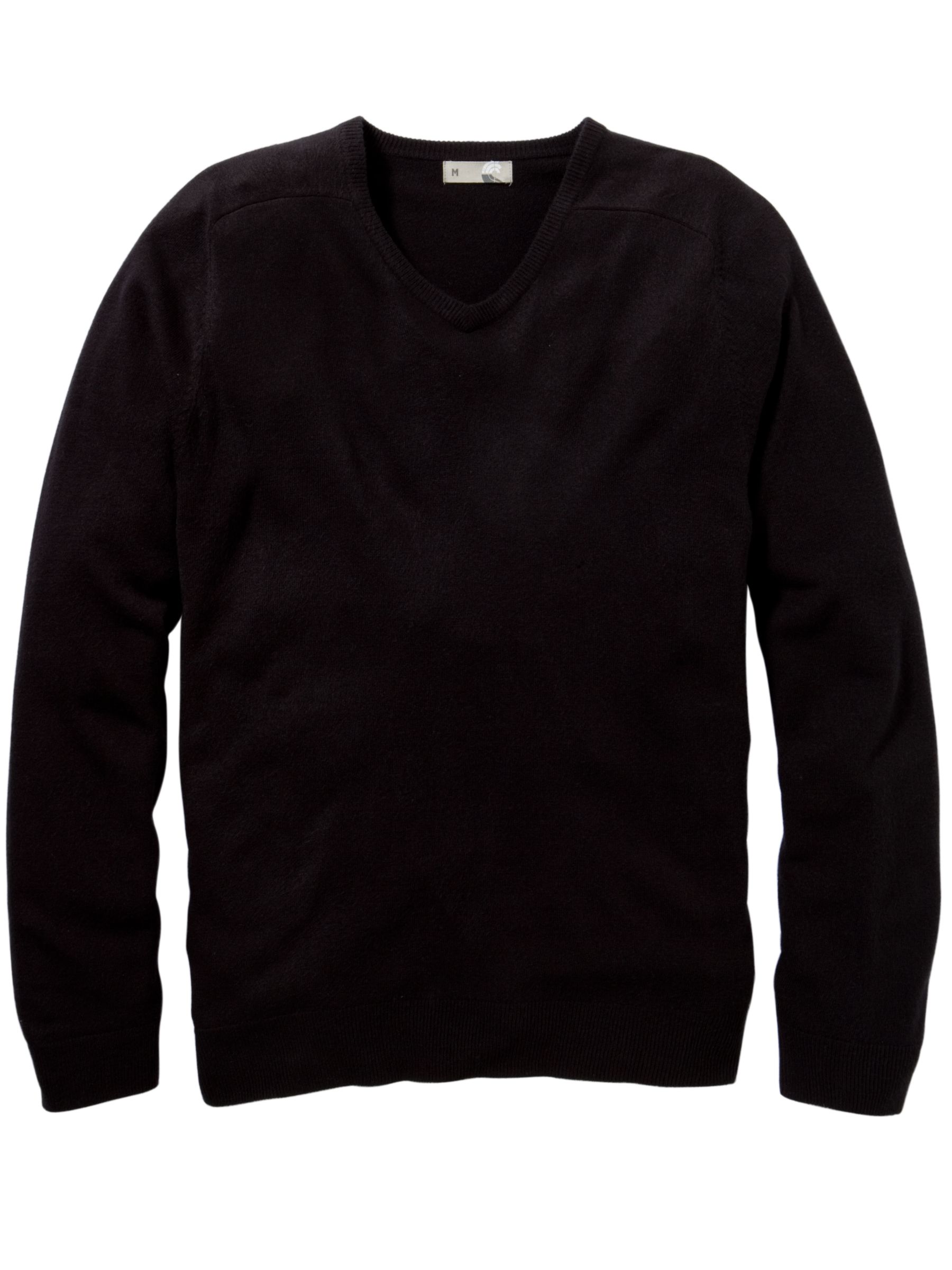 John Lewis Men Fine Gauge VNeck Jumper Black L