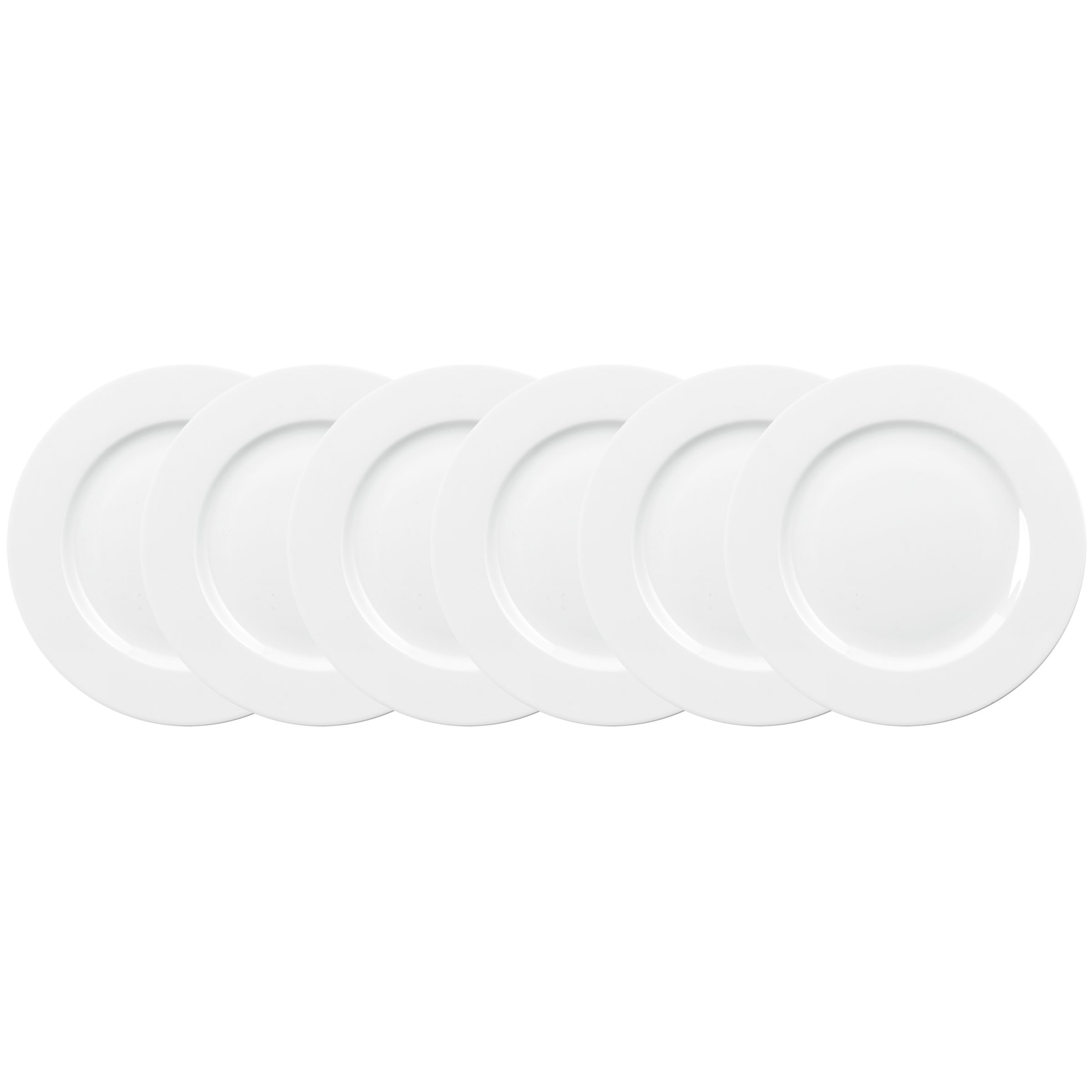 John Lewis House Porcelain Dinner Plates 25cm Set of 6
