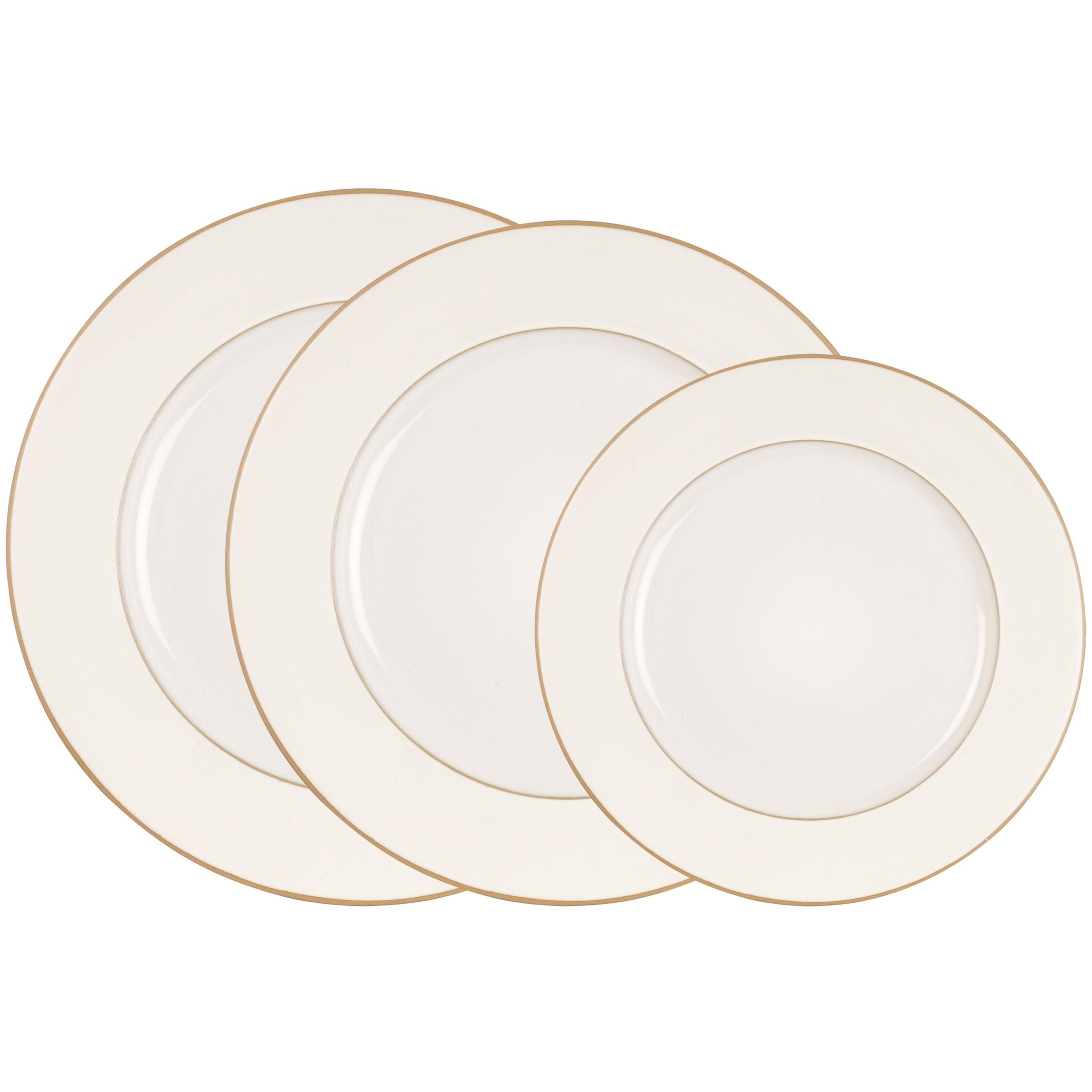 John Lewis Studio Stoneware Plates, Cream