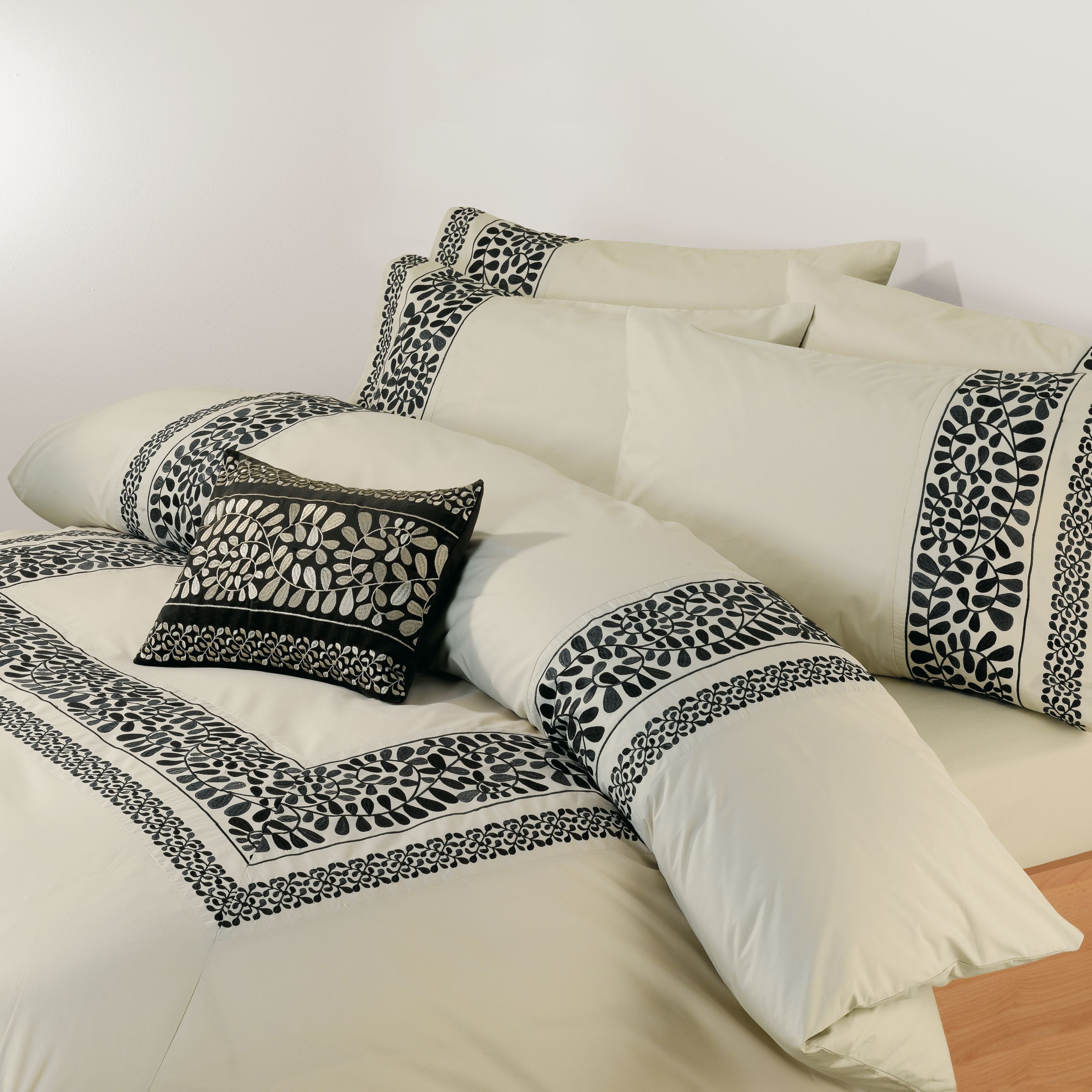 John Lewis Genoa Pillowcases, Parchment / Peat