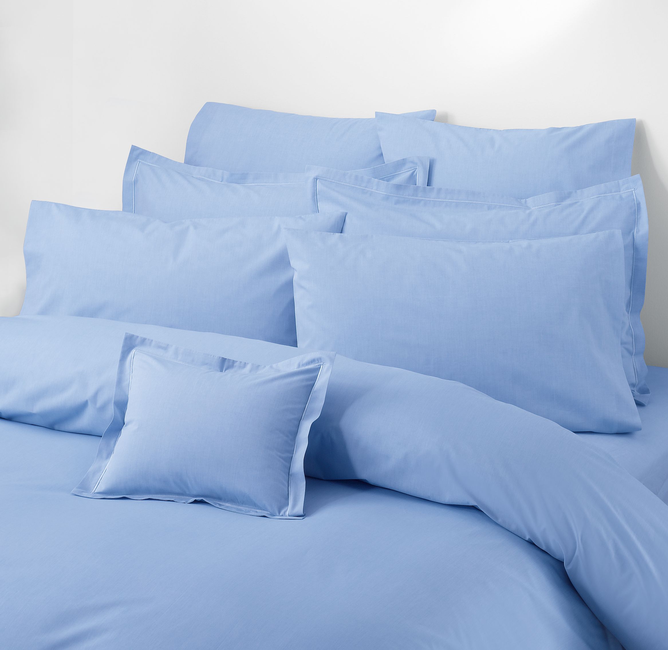 John Lewis Oxford Pillowcases, Chambray