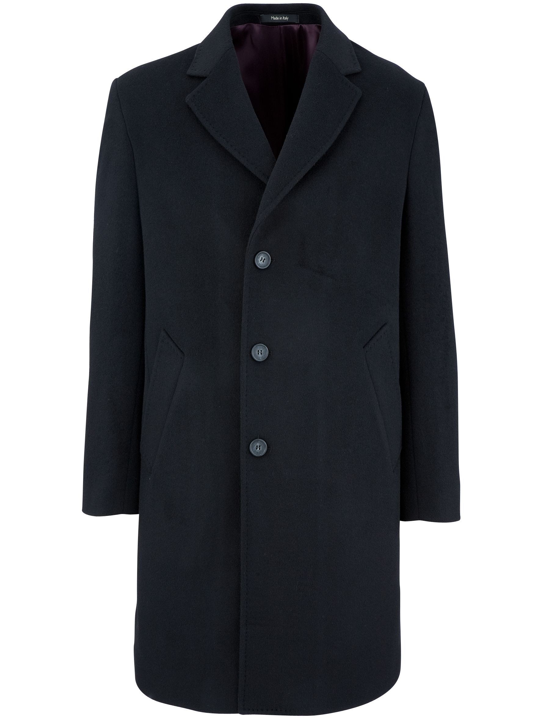 John Lewis Wool/Cashmere Overcoat, Black, Medium