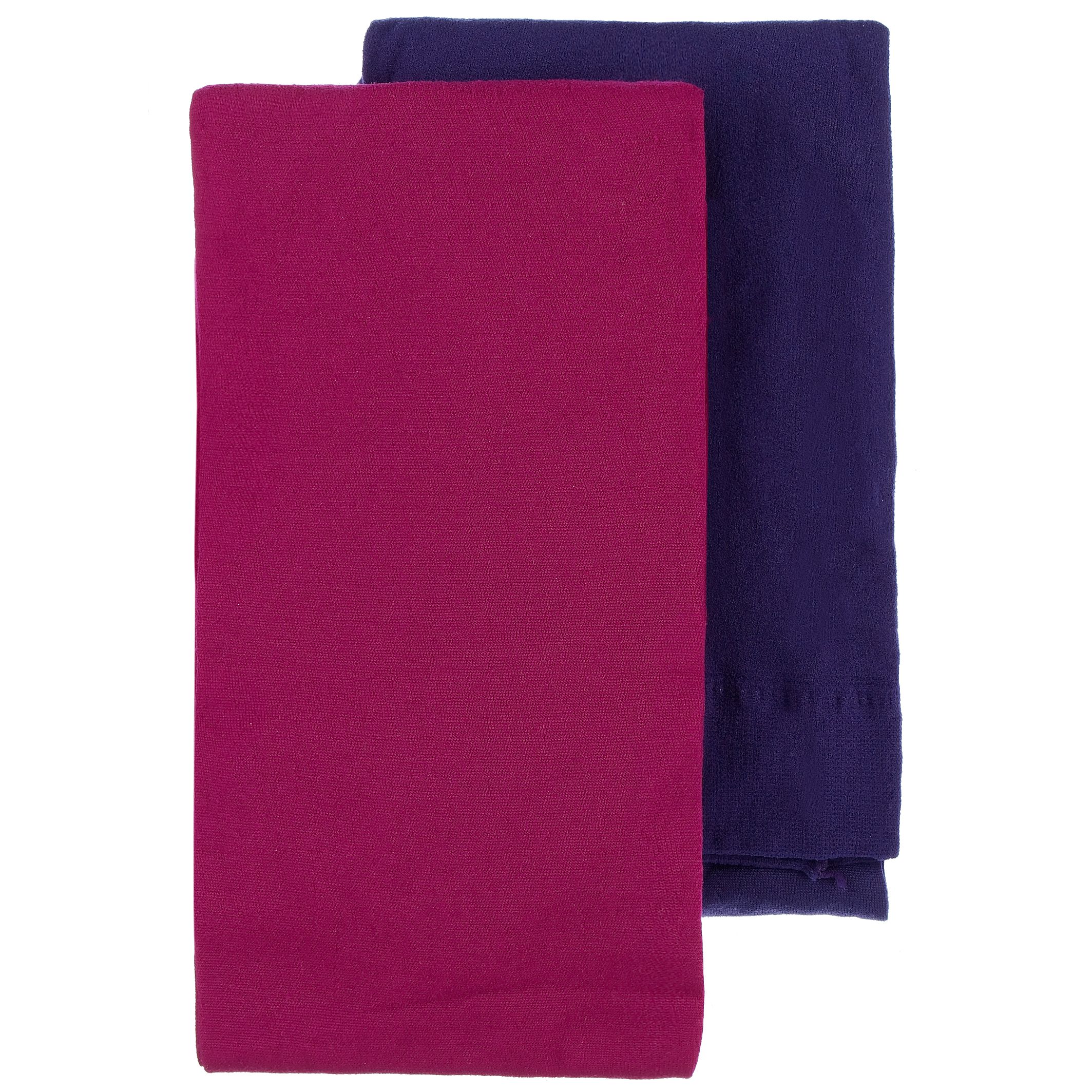 Opaque Tights, Pack of 2, Pink/Purple, Age 2-4