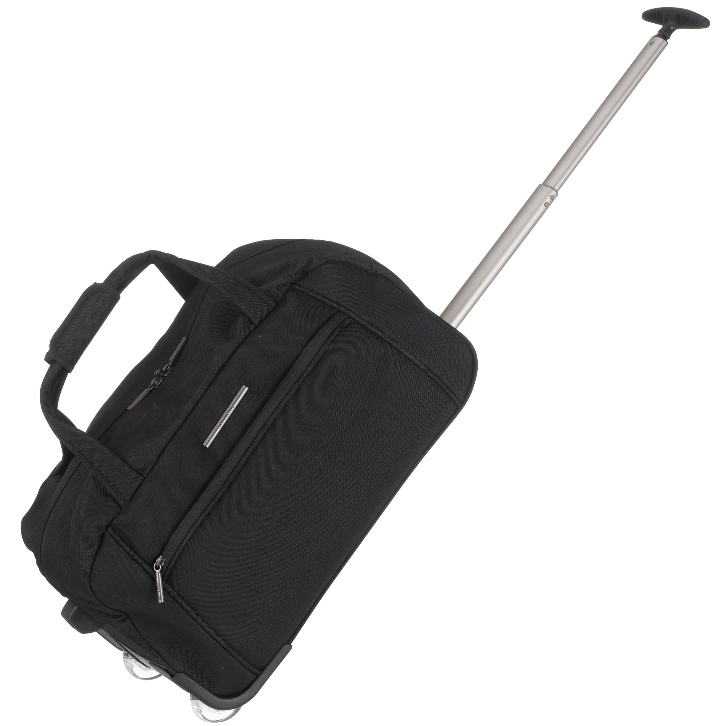 John Lewis Renaissance Wheeled Duffle Bag, Black, Cabin