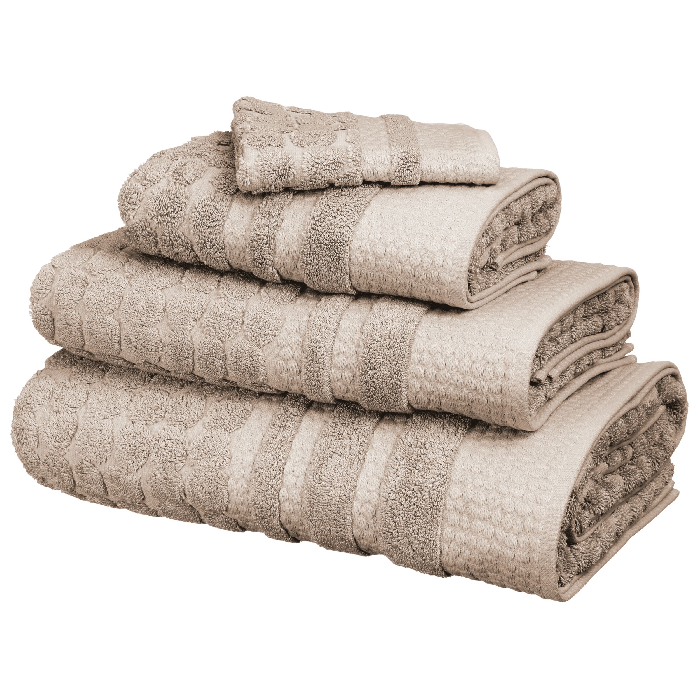 John Lewis Organic Cotton Blend Face Cloth Natural