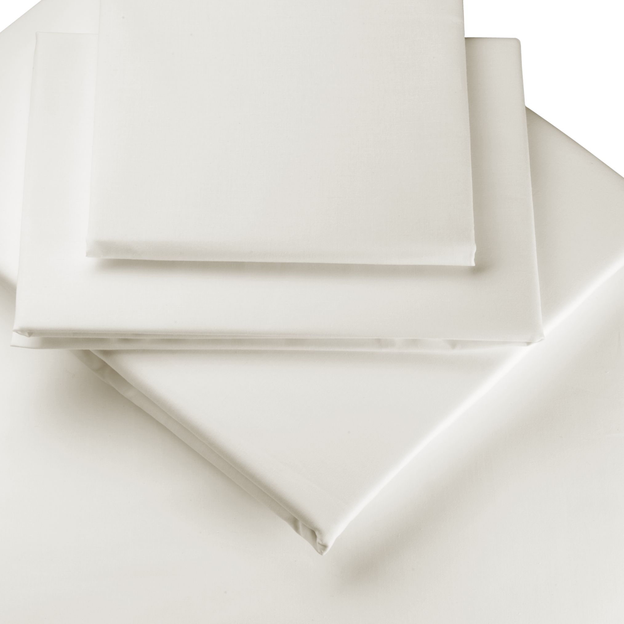 John Lewis Pima Hemstitch Pillowcases, Ivory