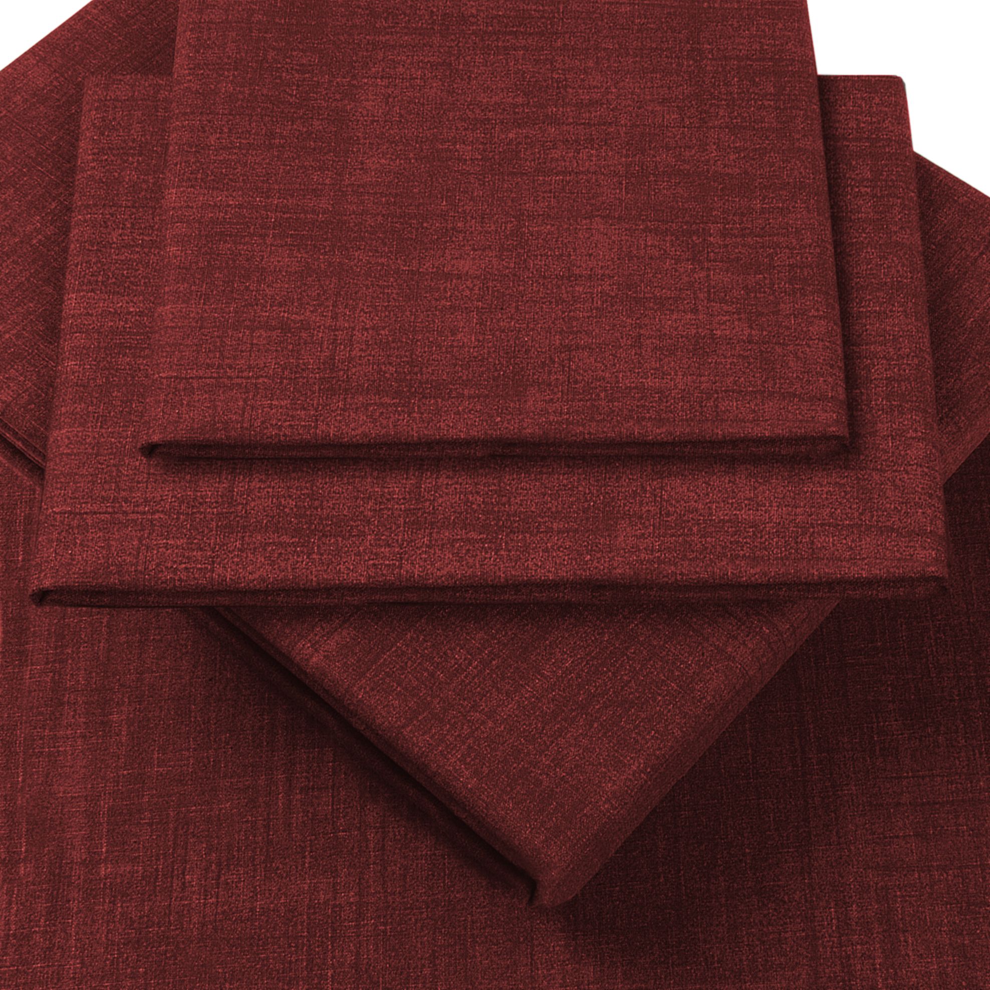 John Lewis Colour Woven Pillowcases, Burgundy 