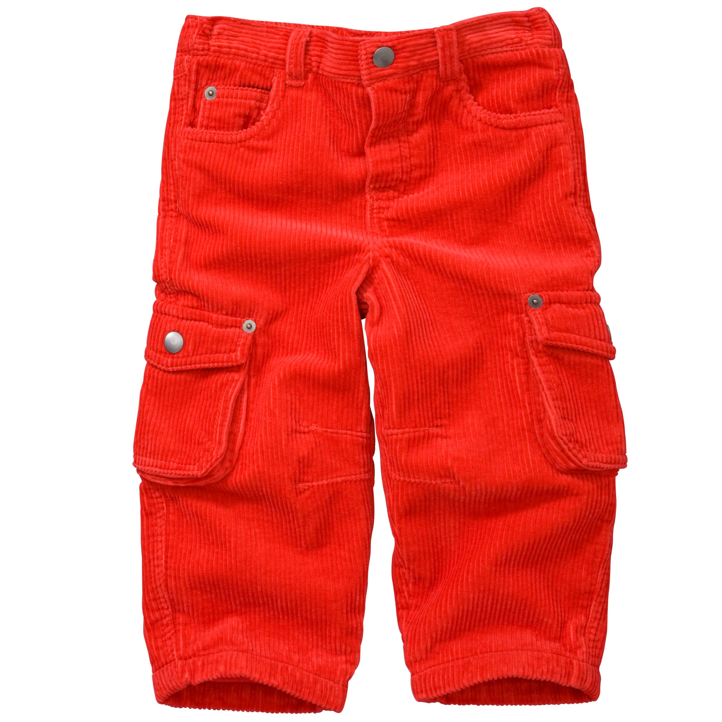 John Lewis Cord Trousers Red 36 Months
