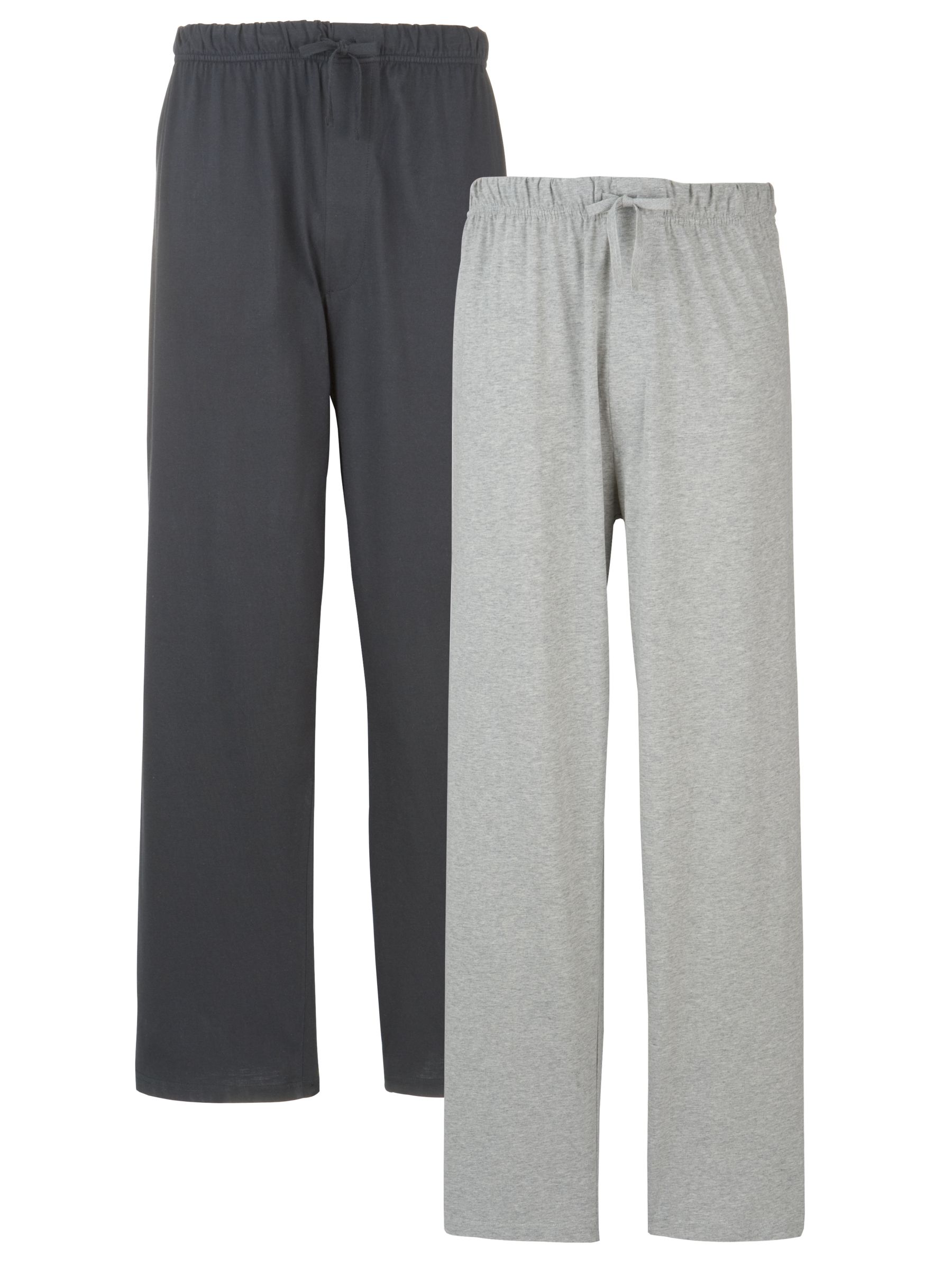 John Lewis Lounge Pants Pack of 2 GreyBlack SmallMedium