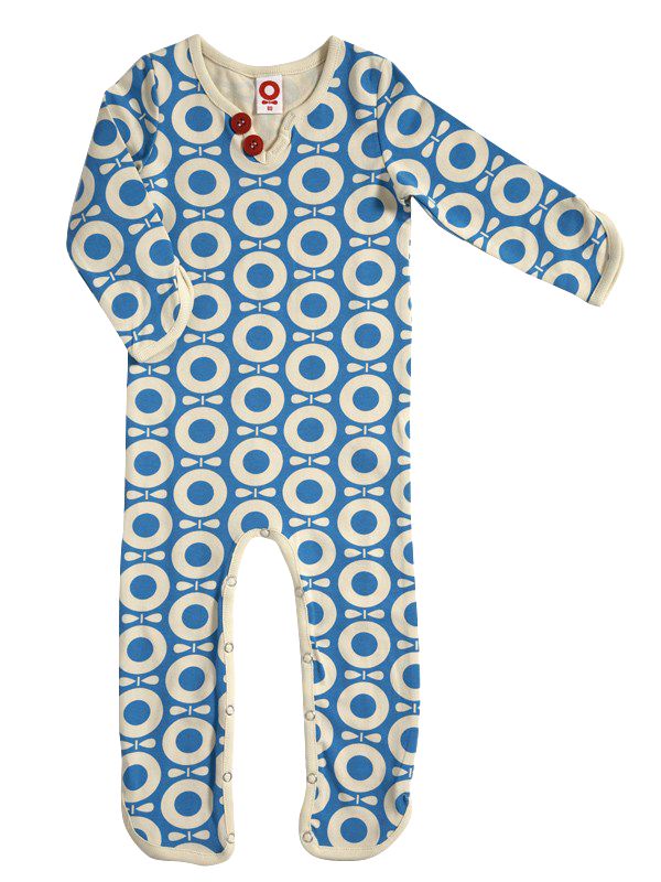 Katvig Apple Print Sleepsuit Blue 36 Months