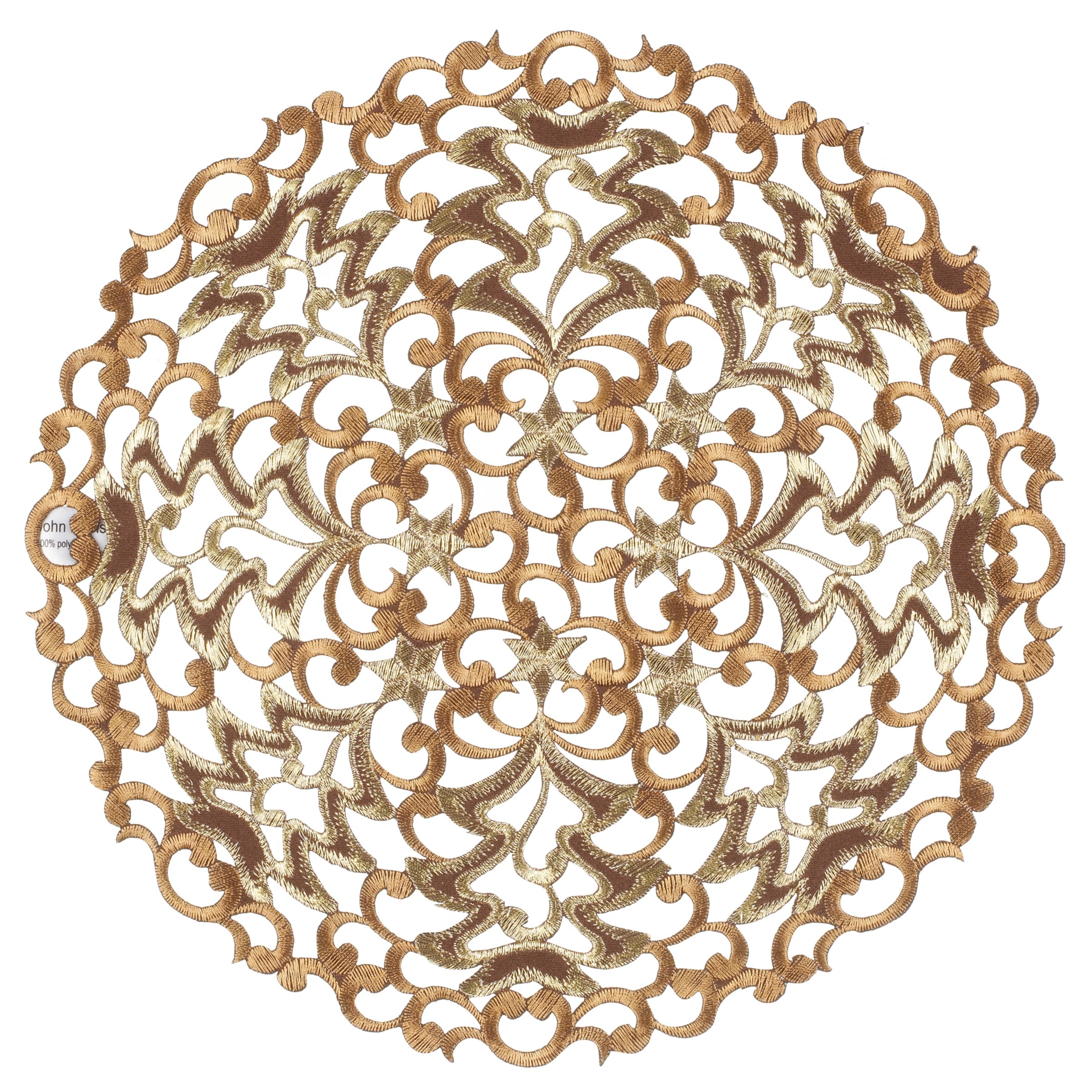 John Lewis Golden Trees Placemat, Brown, Dia.20cm