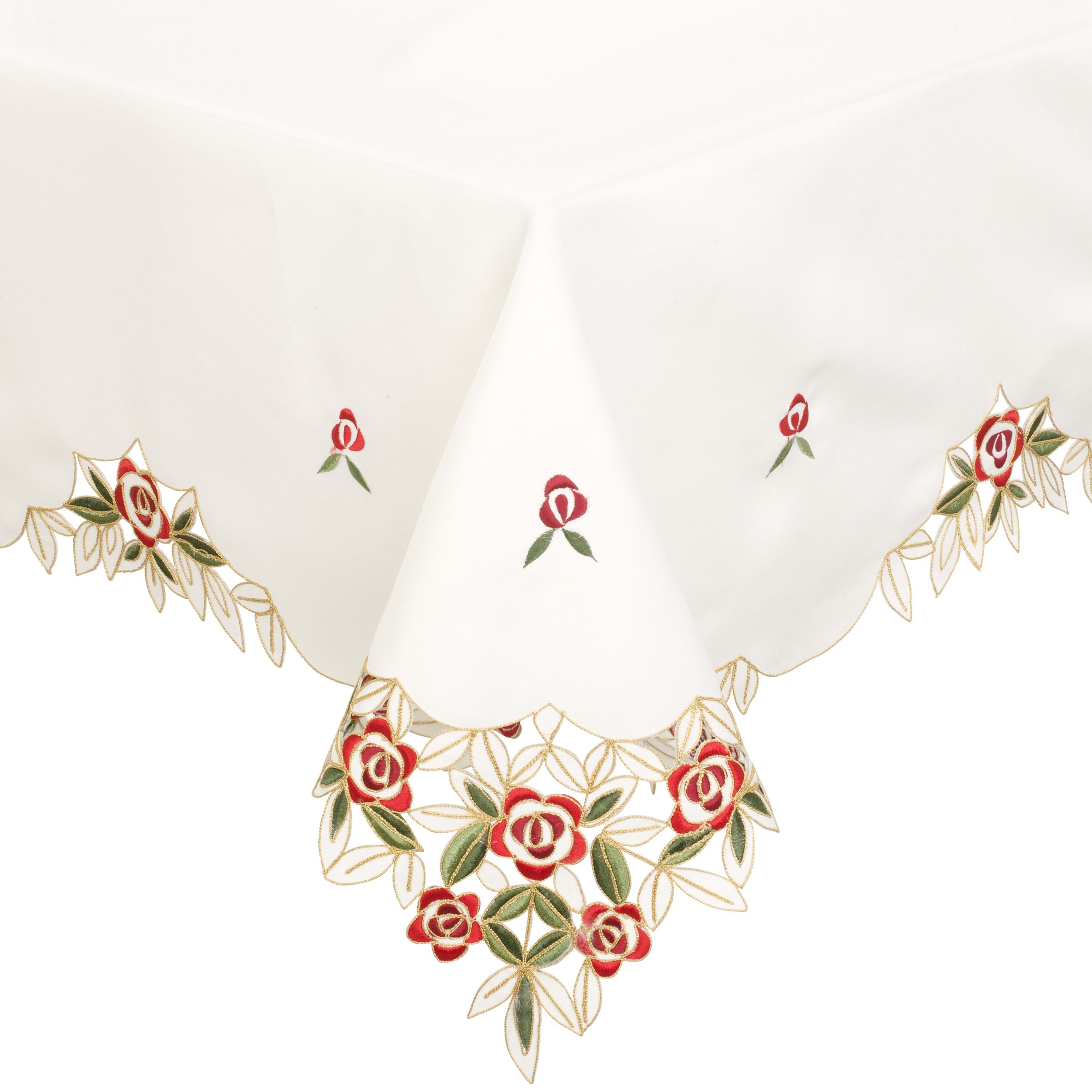 John Lewis Merrilyn Tablecloth Cream W140 x L140cm