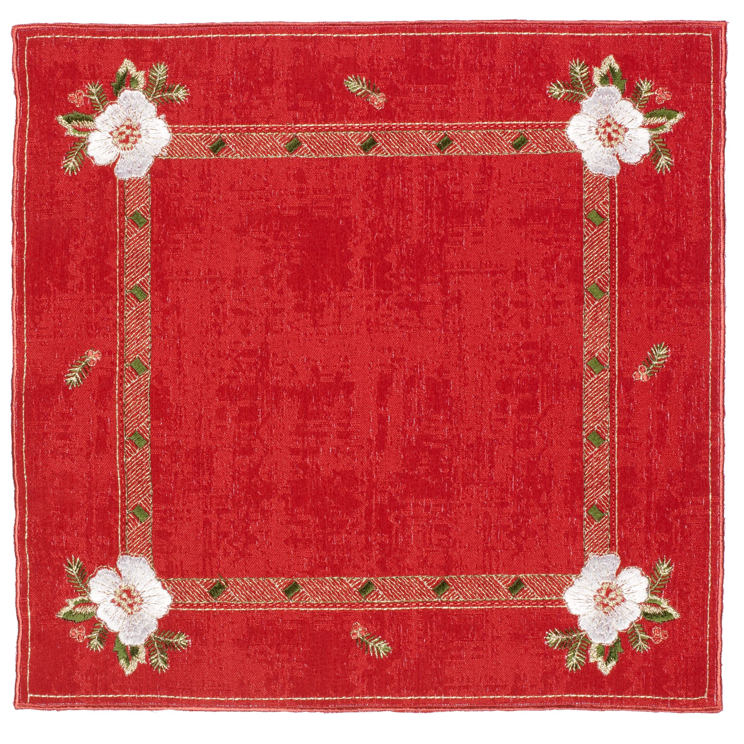 John Lewis Orion Placemats Red W28 x L28cm