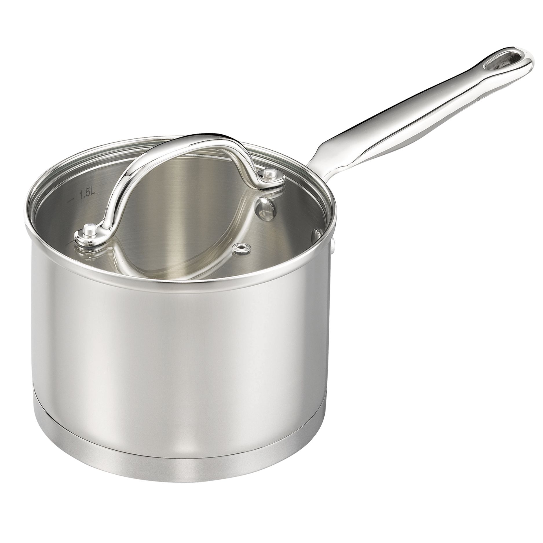 John Lewis City Saucepan Collection Saucepan and Lid 16cm