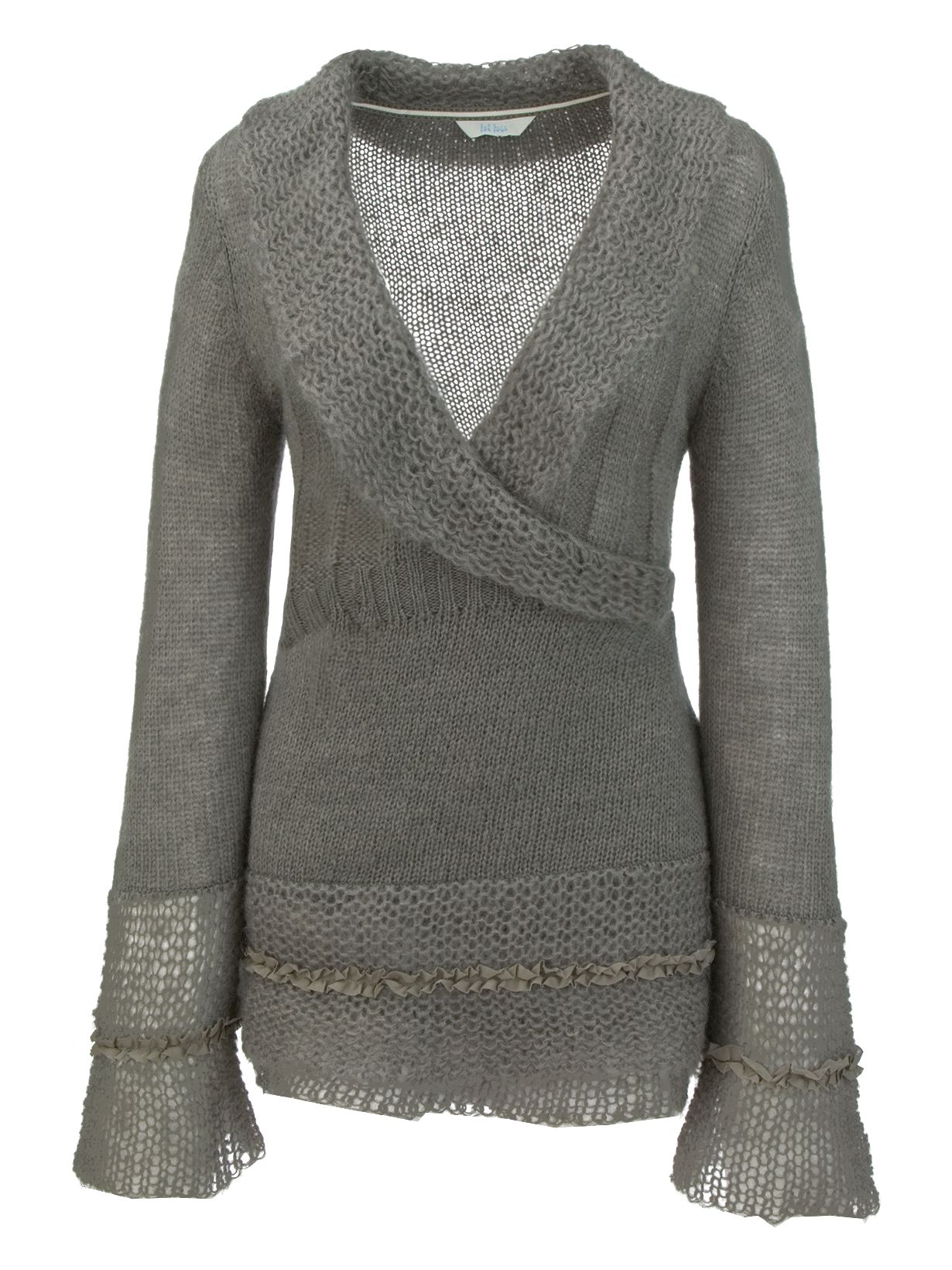 Fat Face Papaver Wrap Knit, Root, Size 8
