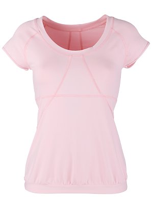 Casall Drape T-Shirt, Pink, Small
