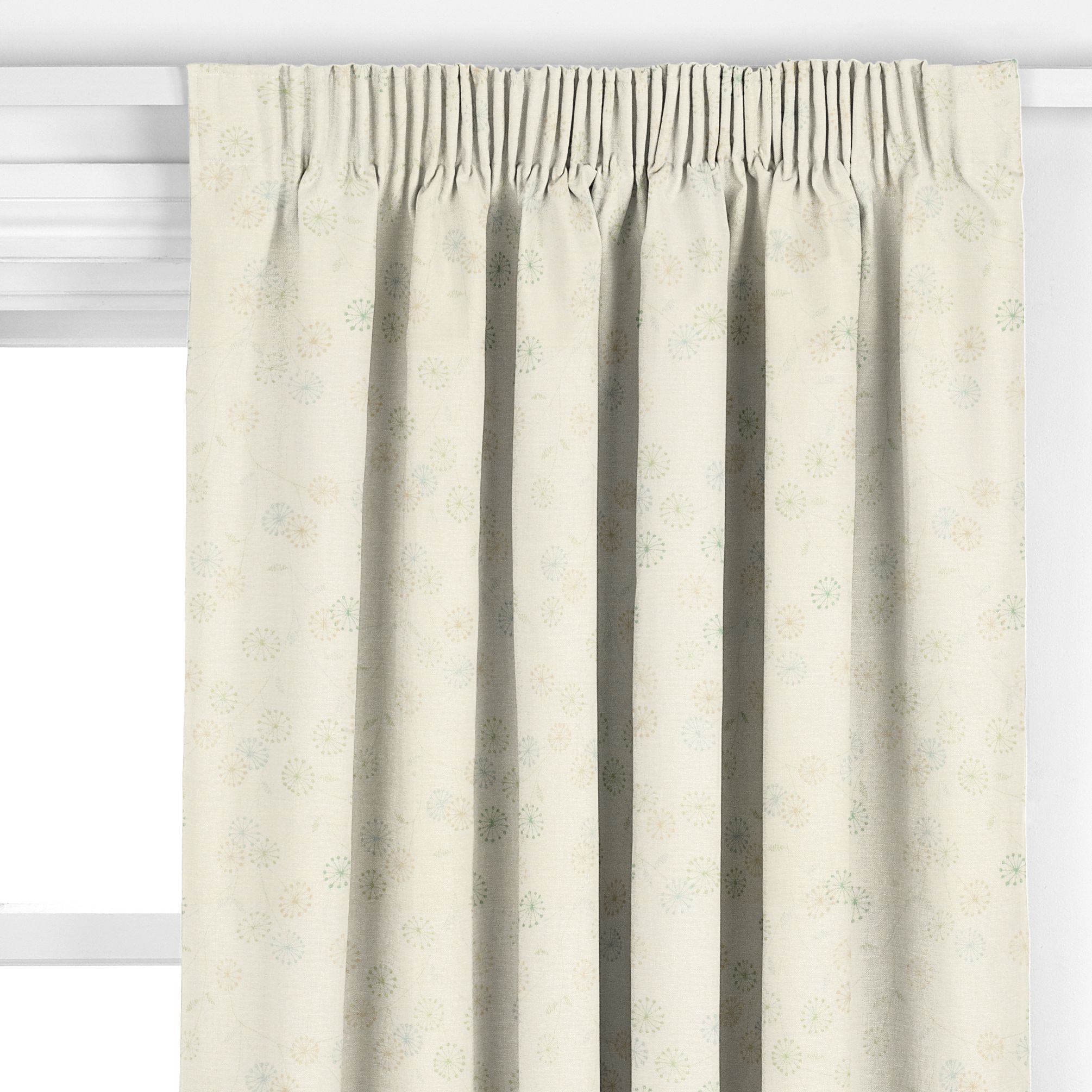 Mimosa Pencil Pleat Curtains, Duck Egg
