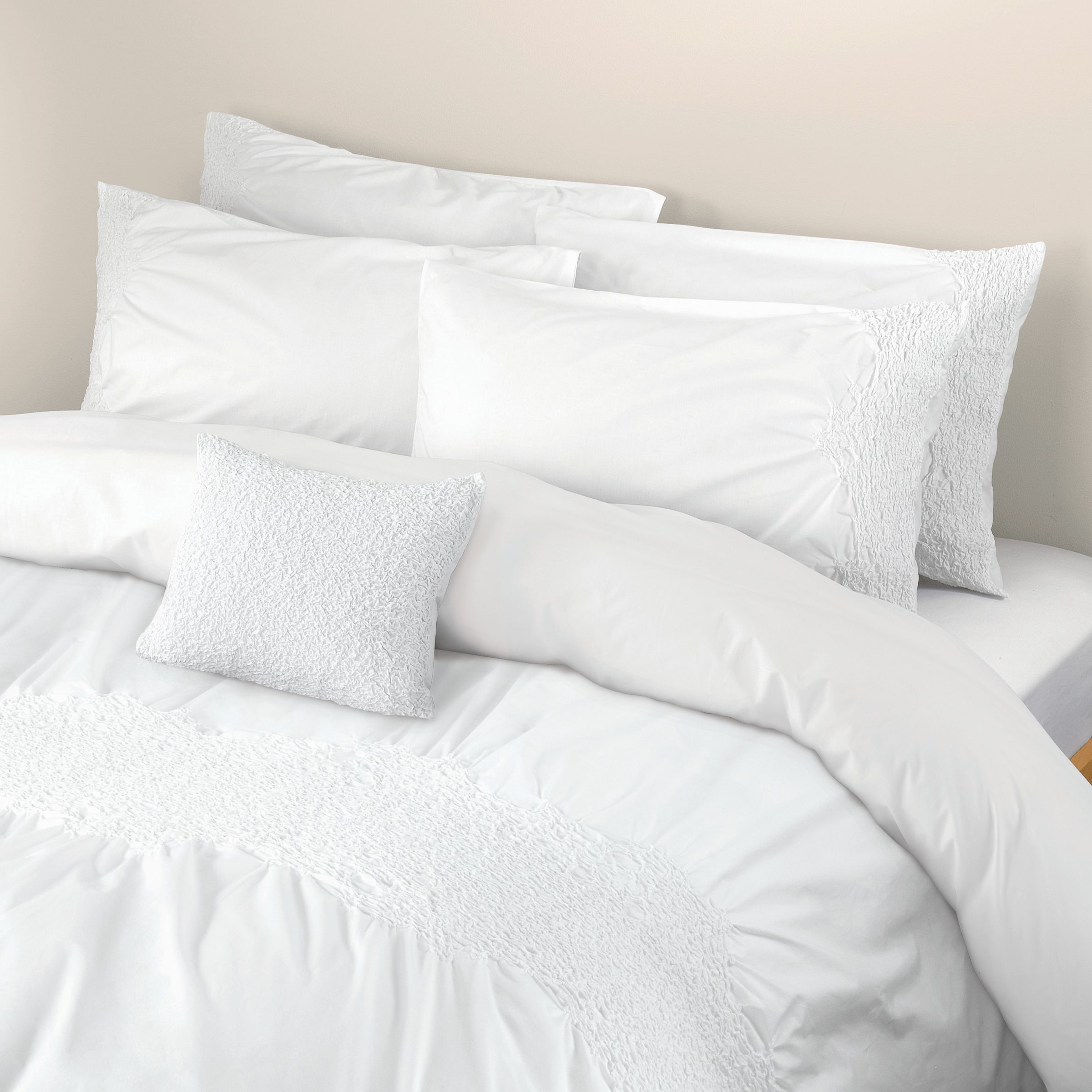John Lewis Amy Pillowcases, White