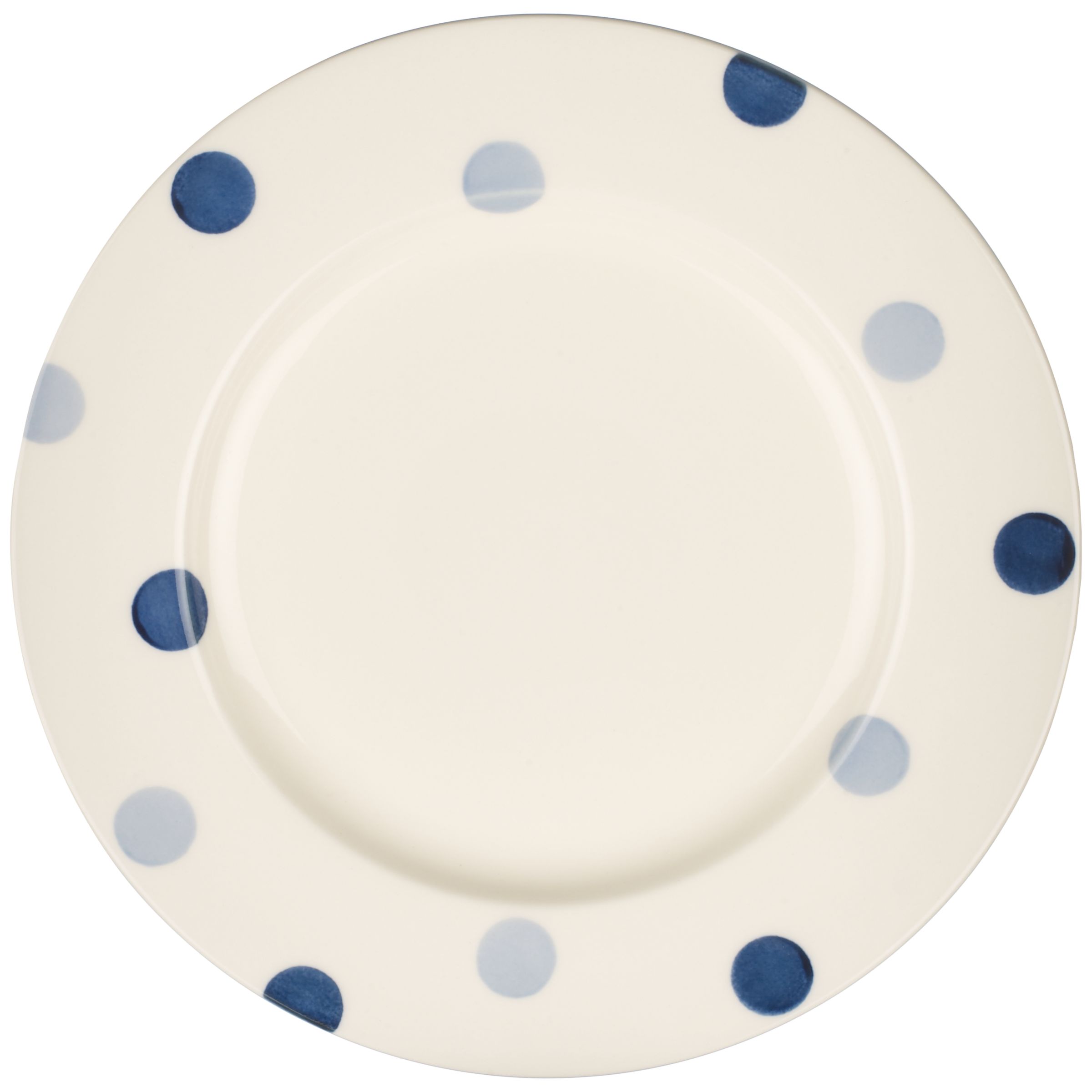 Fairmont & Main Blue Spot Dessert Plate, 22cm at John Lewis