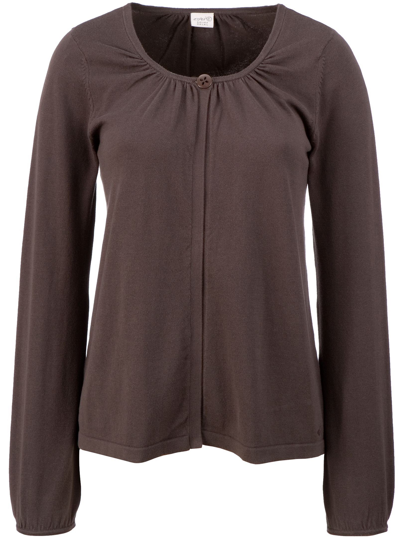 Esprit One Button Cardigan, Taupe, Large Esprit One Button Cardigan, Taupe, Large