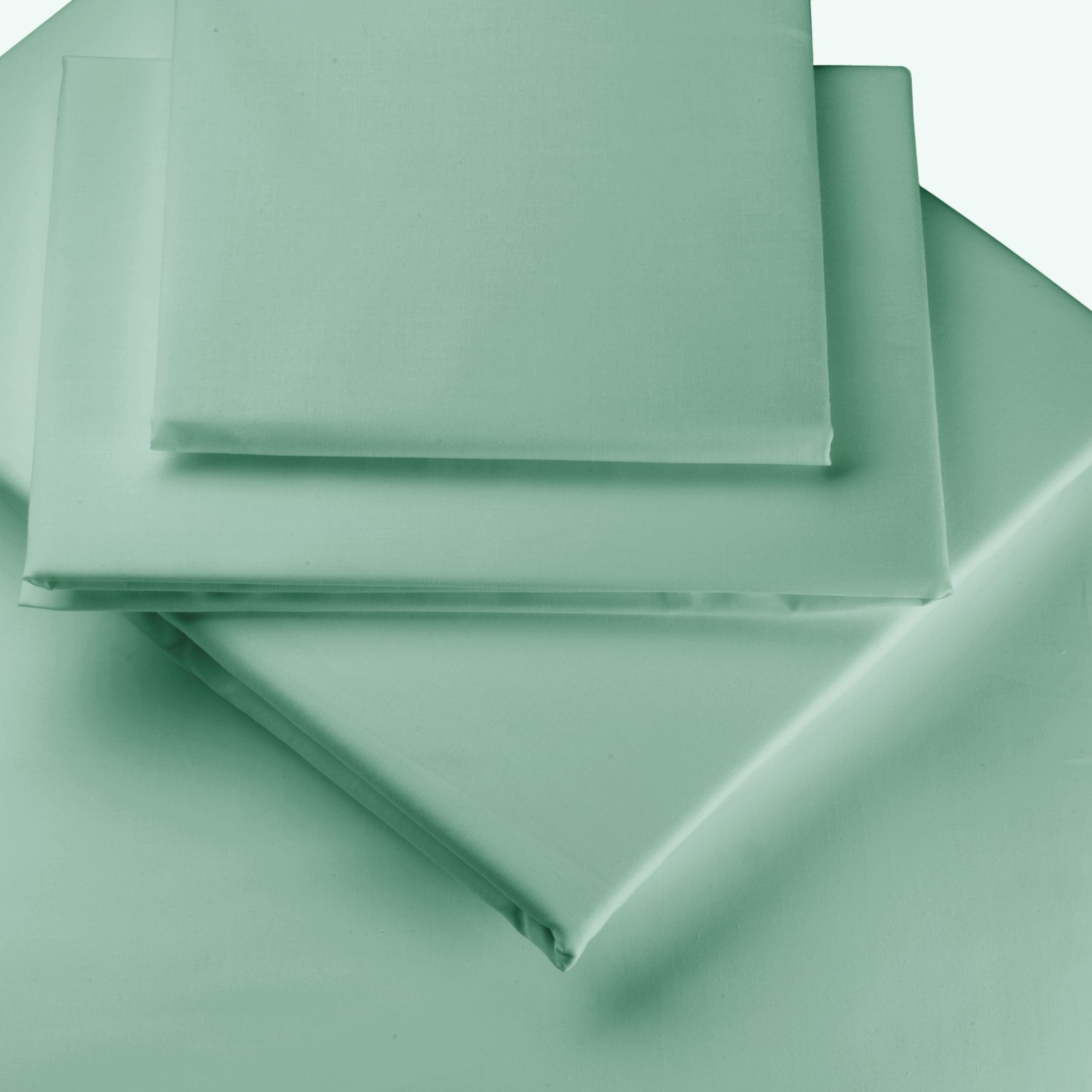 John Lewis Polycotton Percale Pillowcases, Aqua