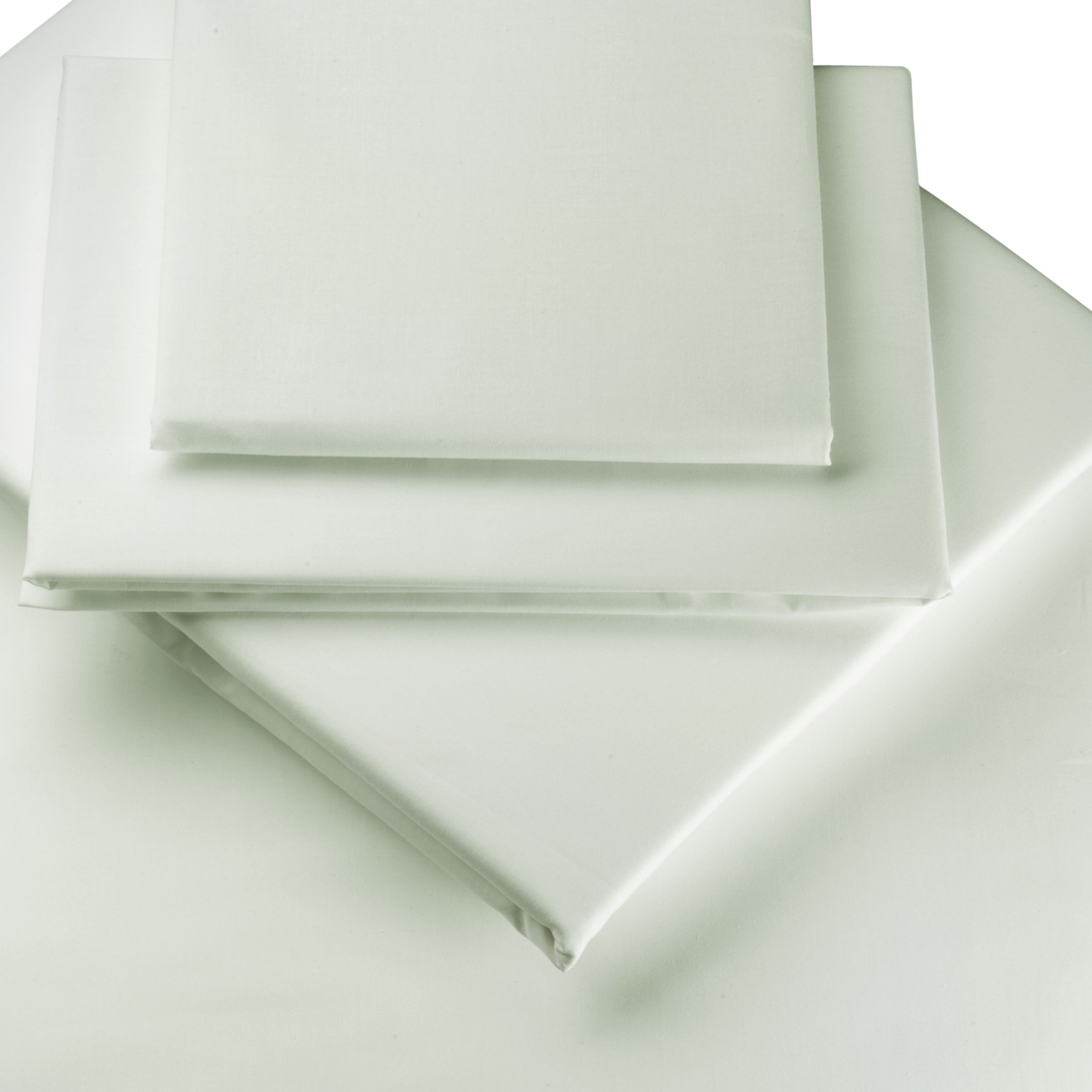 John Lewis Fine Egyptian Cotton Pillowcases, Eau de Nil