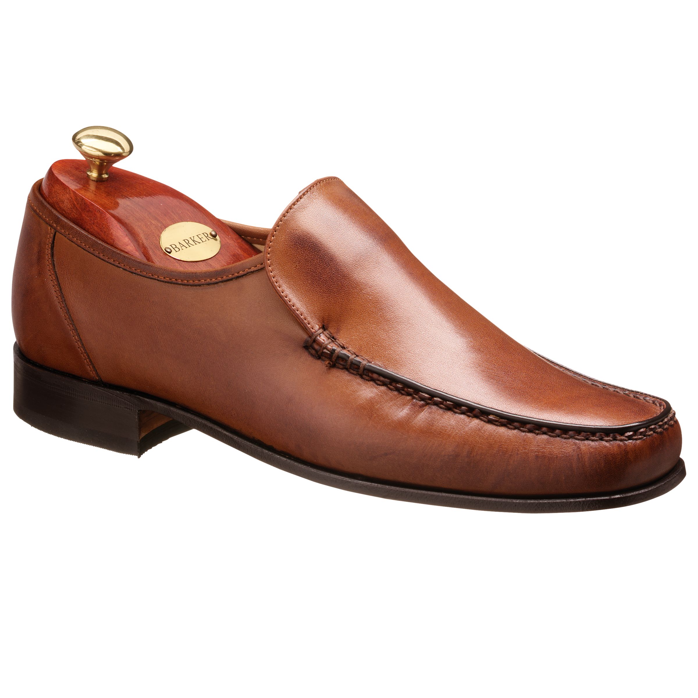 Barker Javron Moccasin Shoes, Brown at John Lewis
