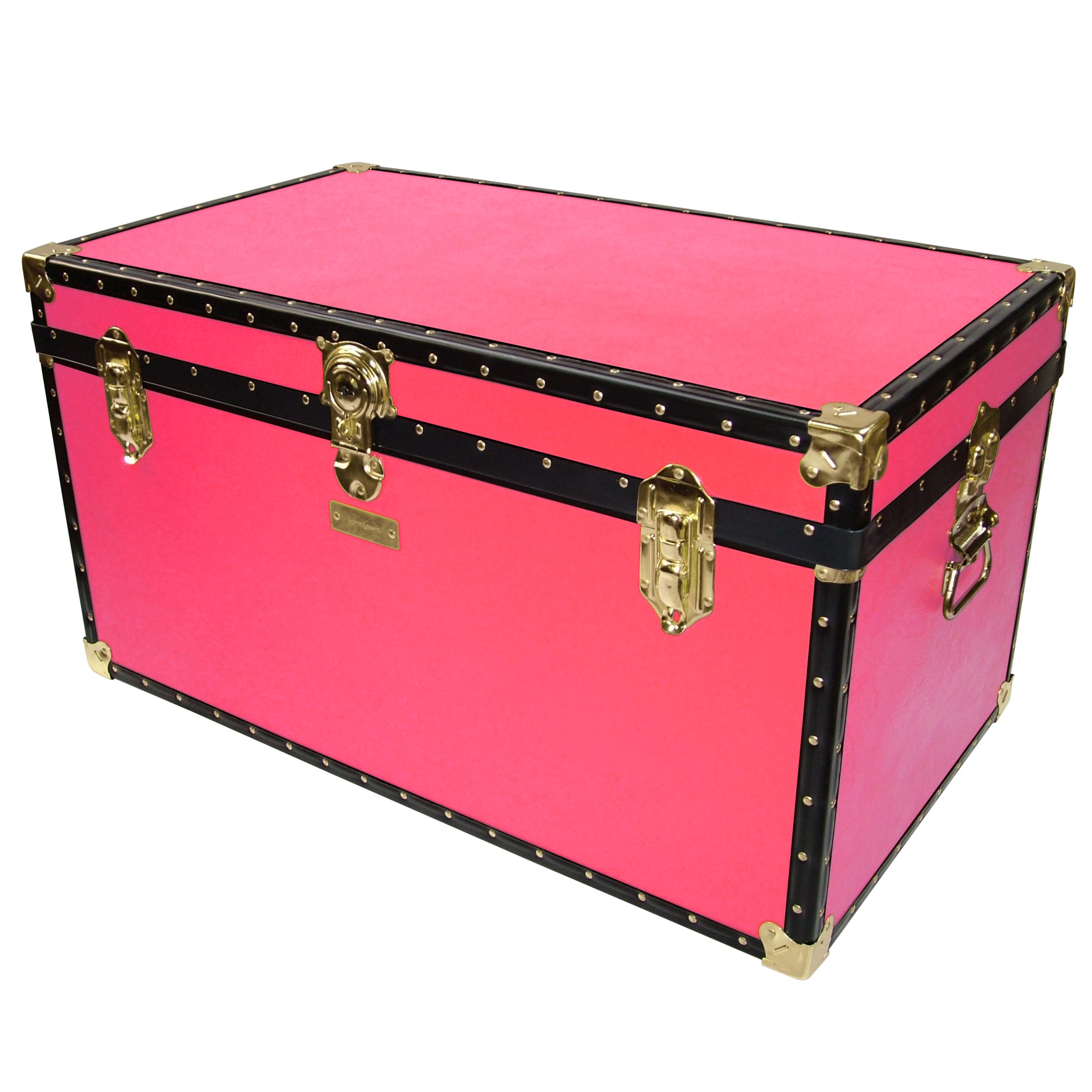 John Lewis Traditional Trunk, Pink at John Lewis