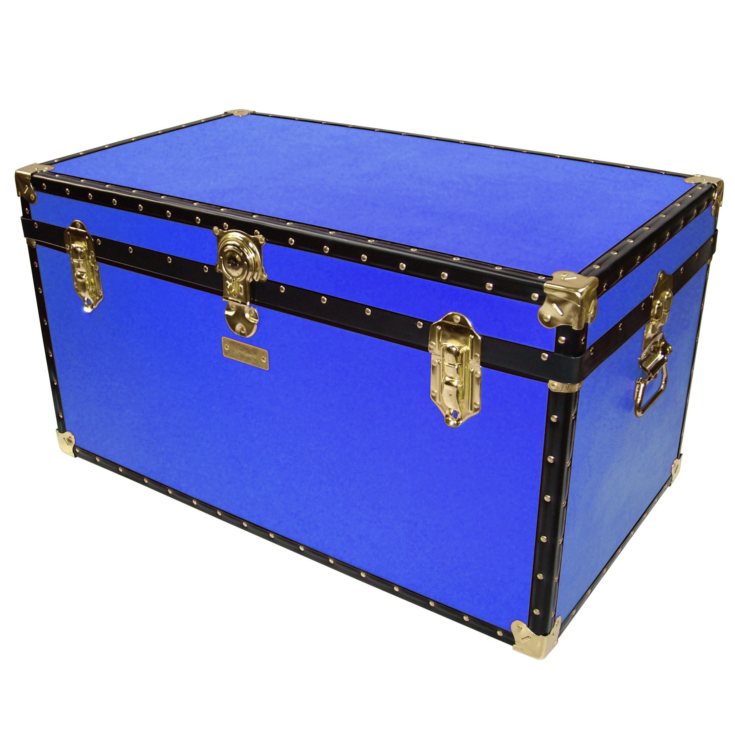 John Lewis Traditional Trunk, Royal Blue at John Lewis