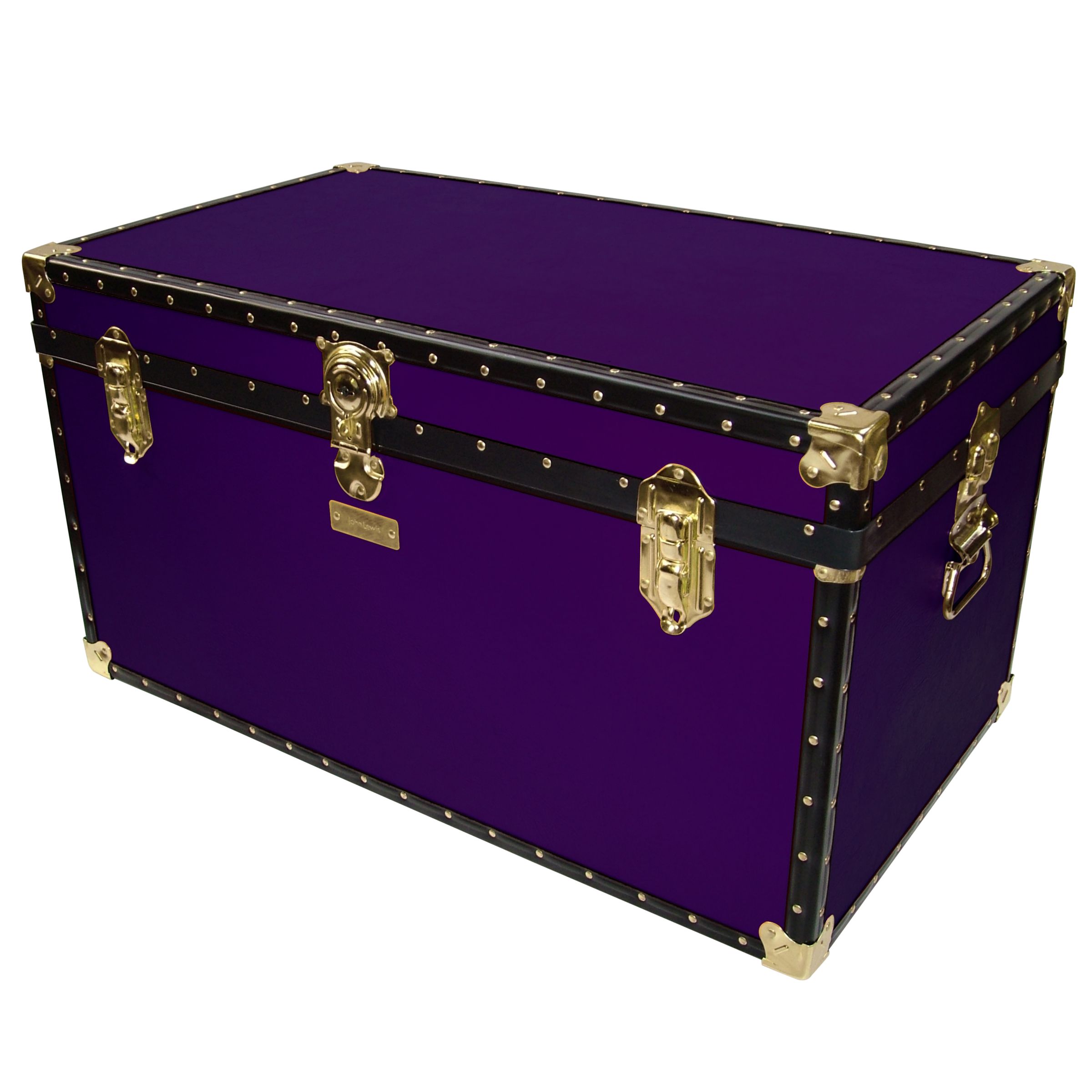 John Lewis Traditional Trunk, Purple at John Lewis