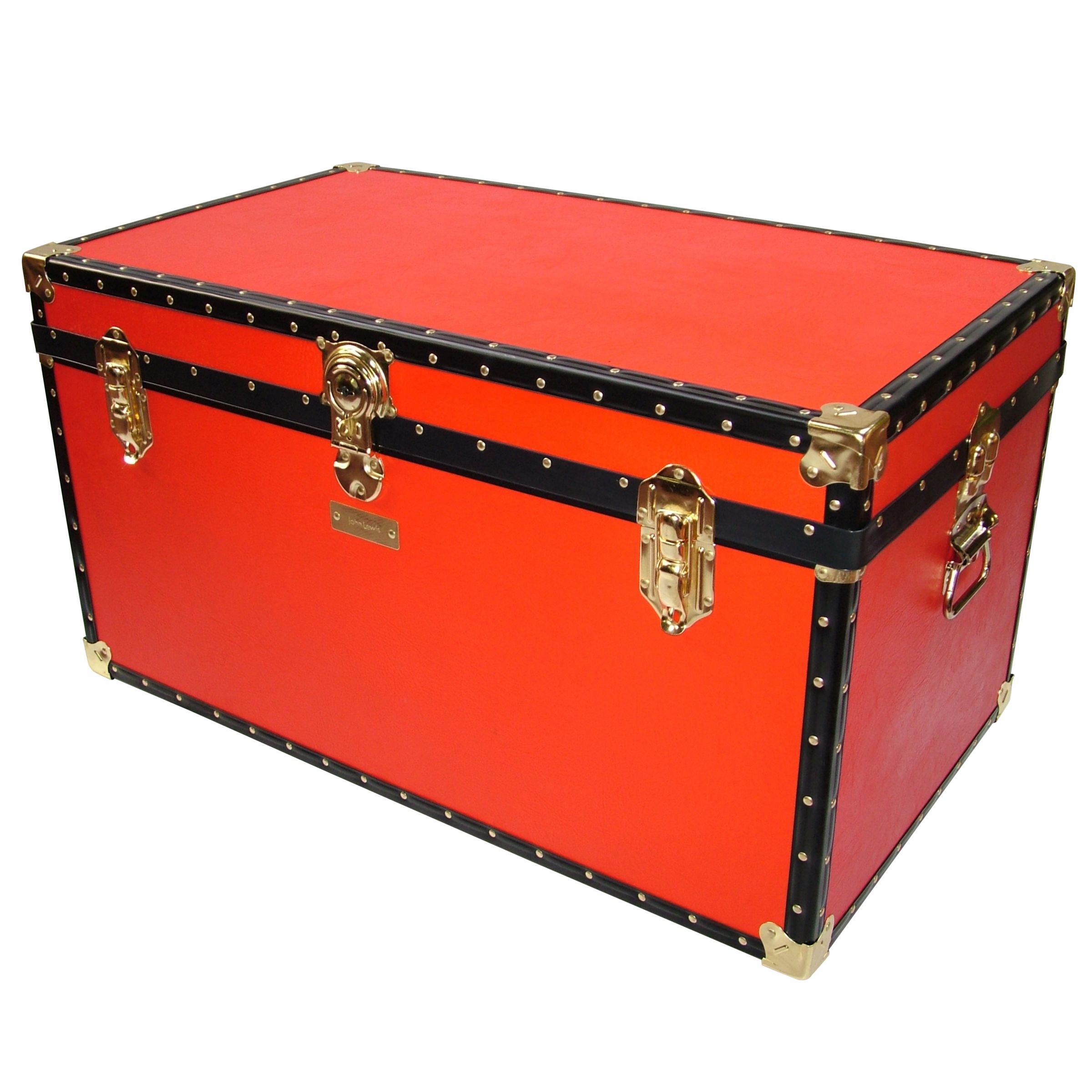 John Lewis Traditional Trunk, Red at John Lewis