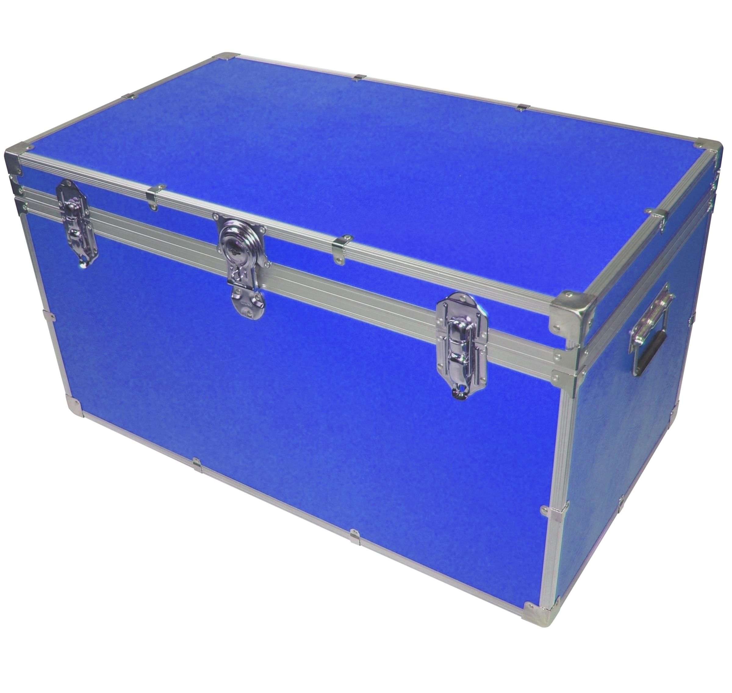 John Lewis Fortified Trunk, Royal Blue at John Lewis