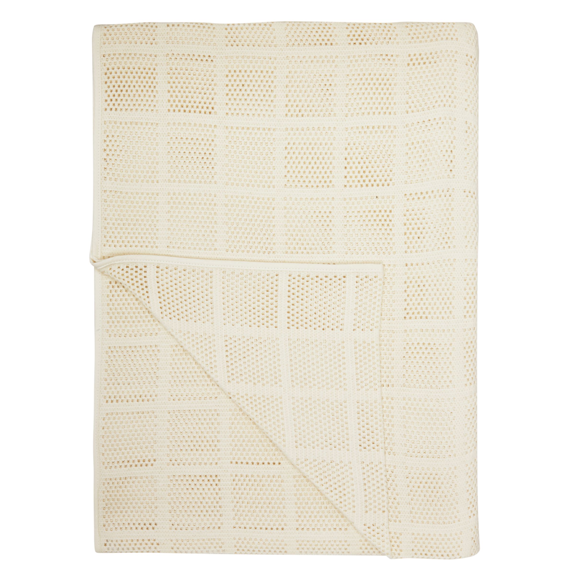 John Lewis Aircell Blanket, Ecru, W250 x L230cm