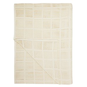 John Lewis Aircell Blanket, Ecru, W230 x L230cm