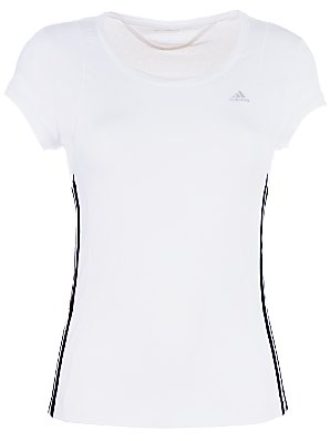 Adidas Clima 365 Core T-Shirt, White/Black, Ex