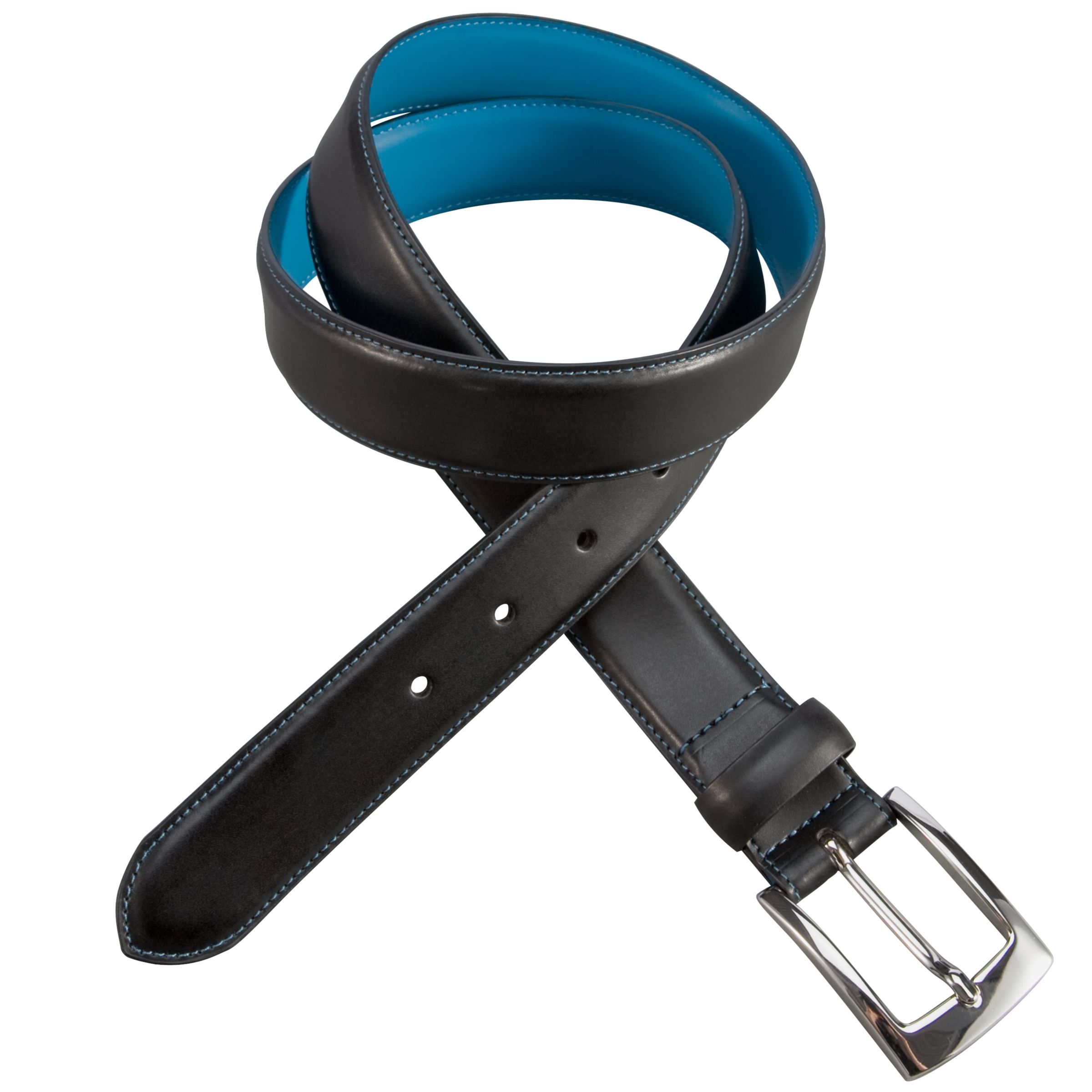 John Lewis Formal Stitch Belt  Black  Medium