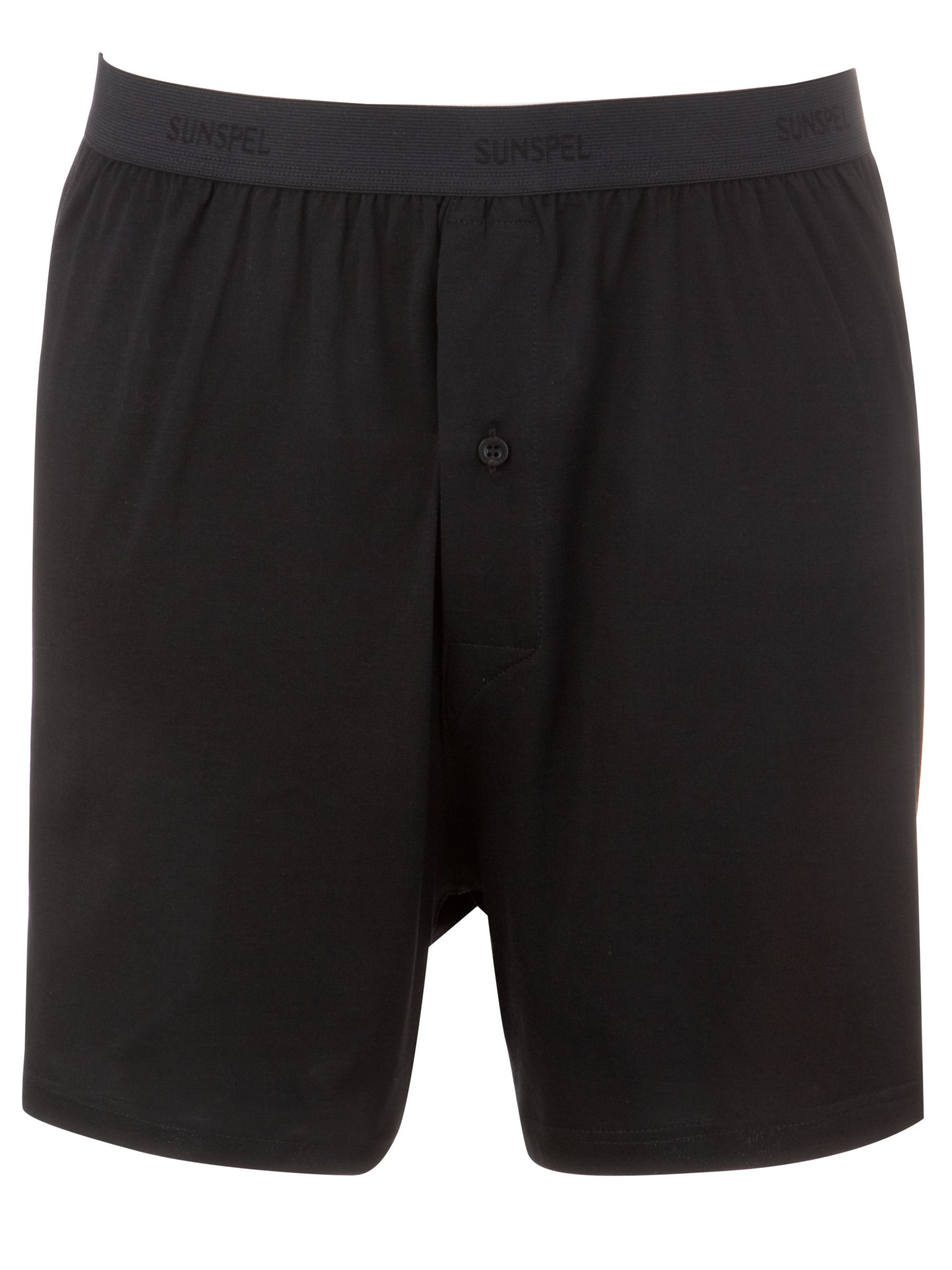 Sunspel Superfine Cotton Boxers  Black  L
