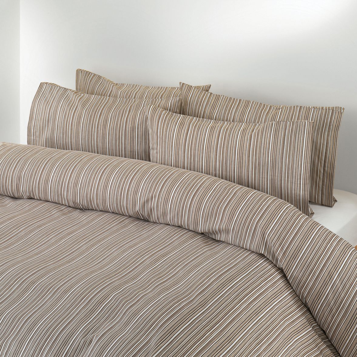 Multi-Stripe Duvet Covers, Beige