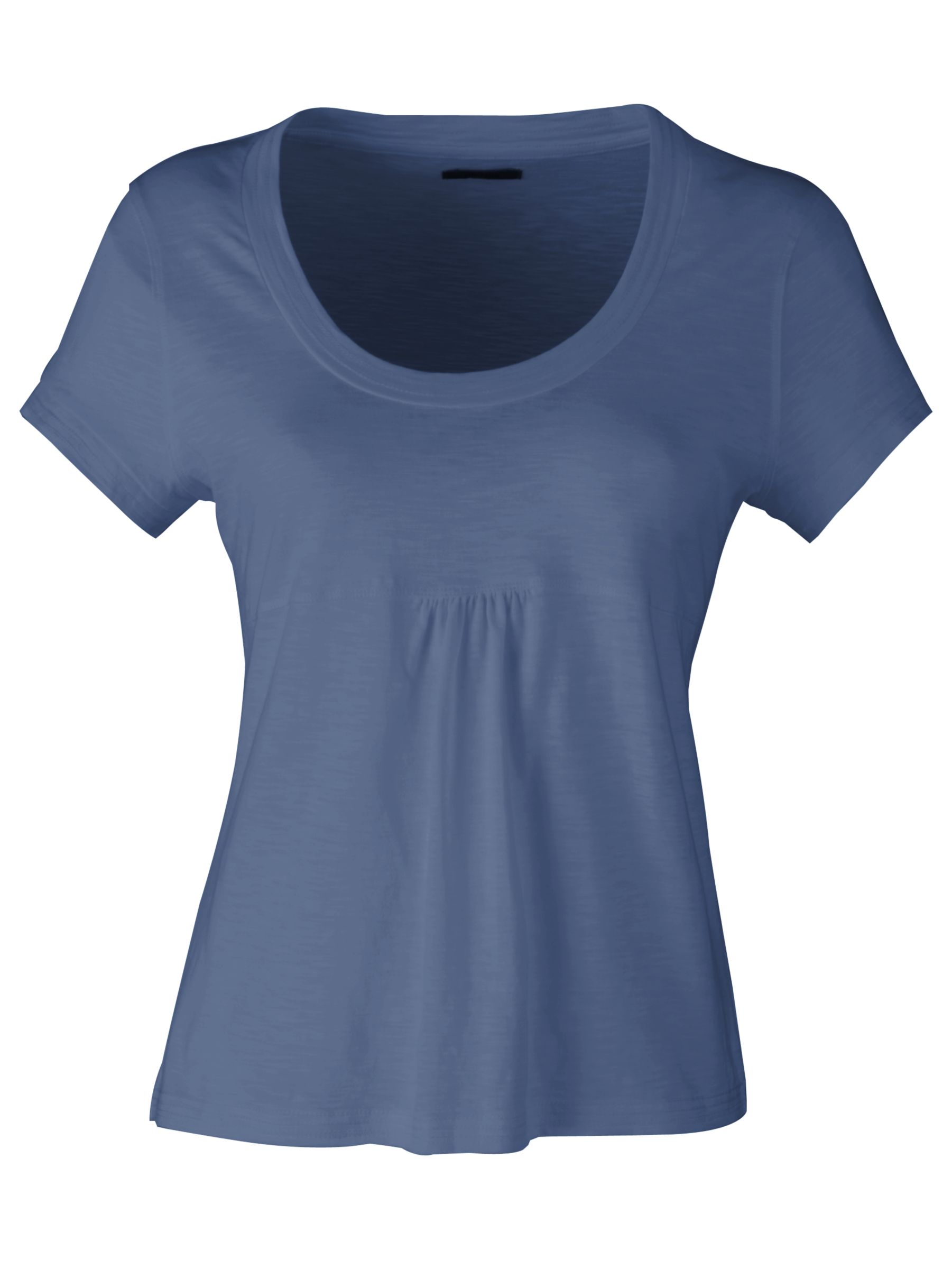 John Lewis Slub Jersey T-Shirt, Denim Blue, Size
