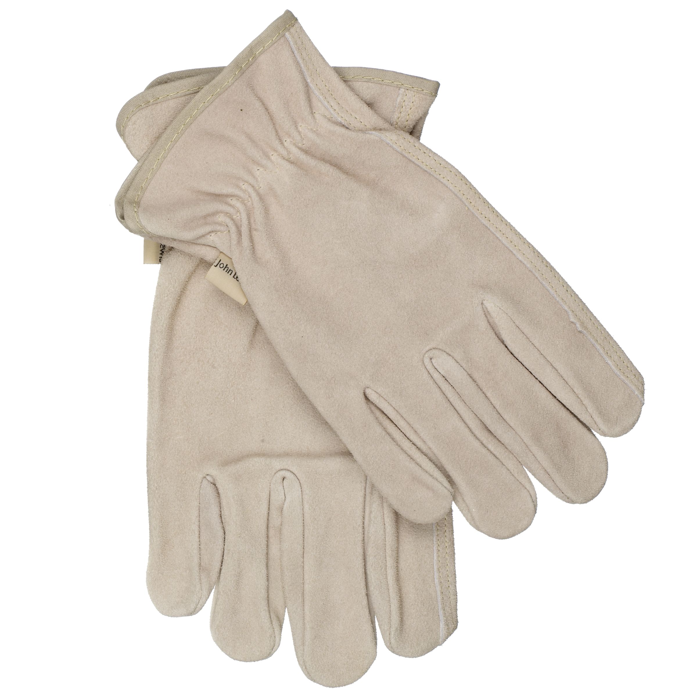 John Lewis Washable Leather Gloves, Medium