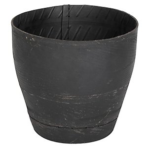 John Lewis Recycled Tyre Planter, Black, Small
