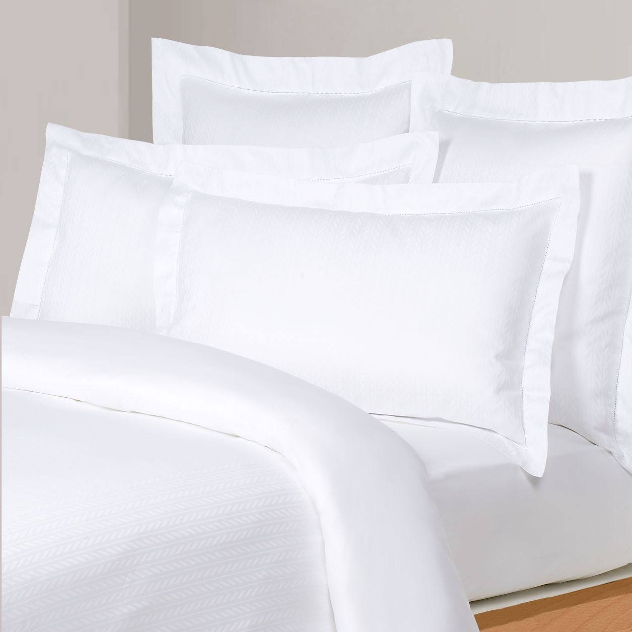 Descamps Eloge Duvet Covers, Blanc at John Lewis