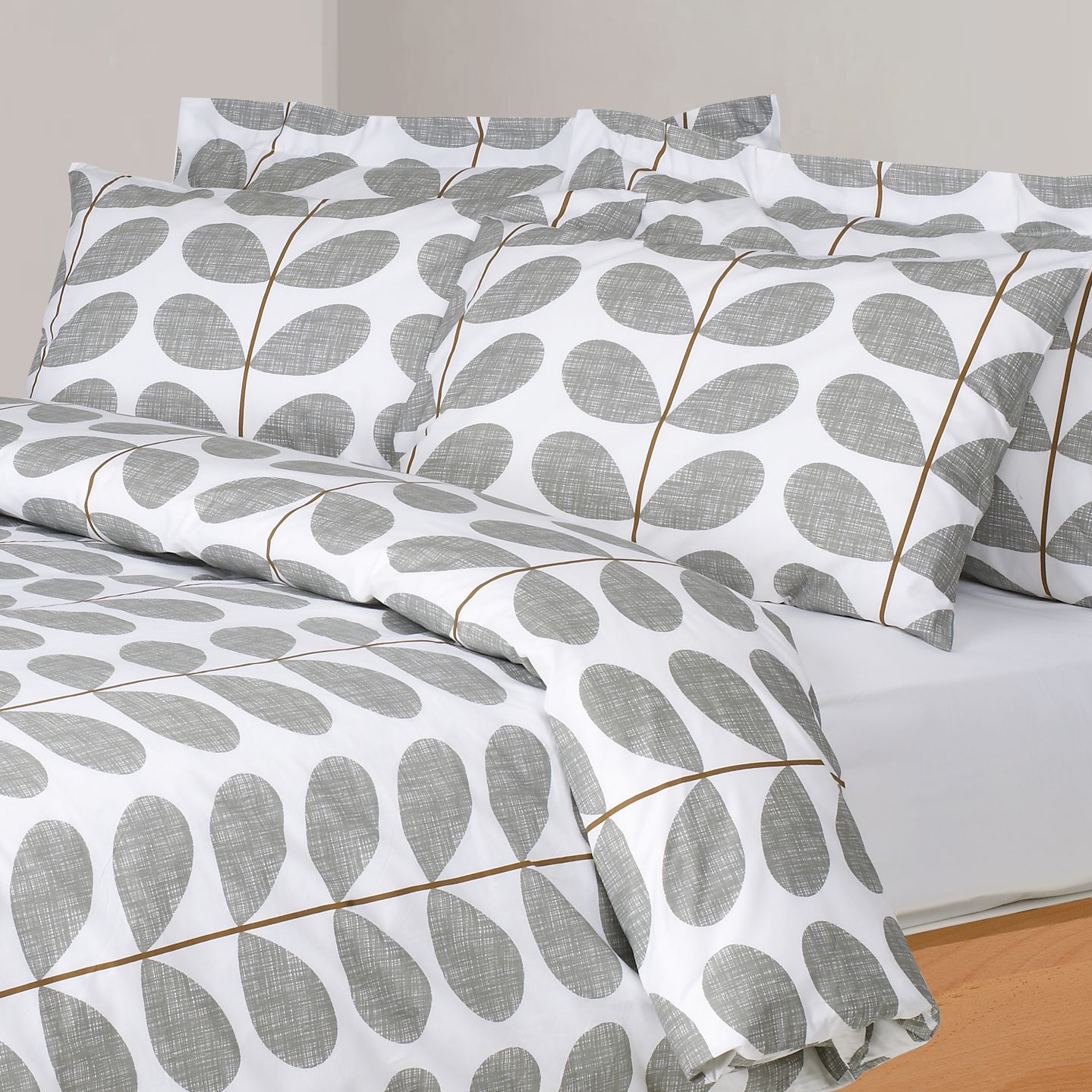 Orla Kiely Scribble Stem Duvet Cover, White /