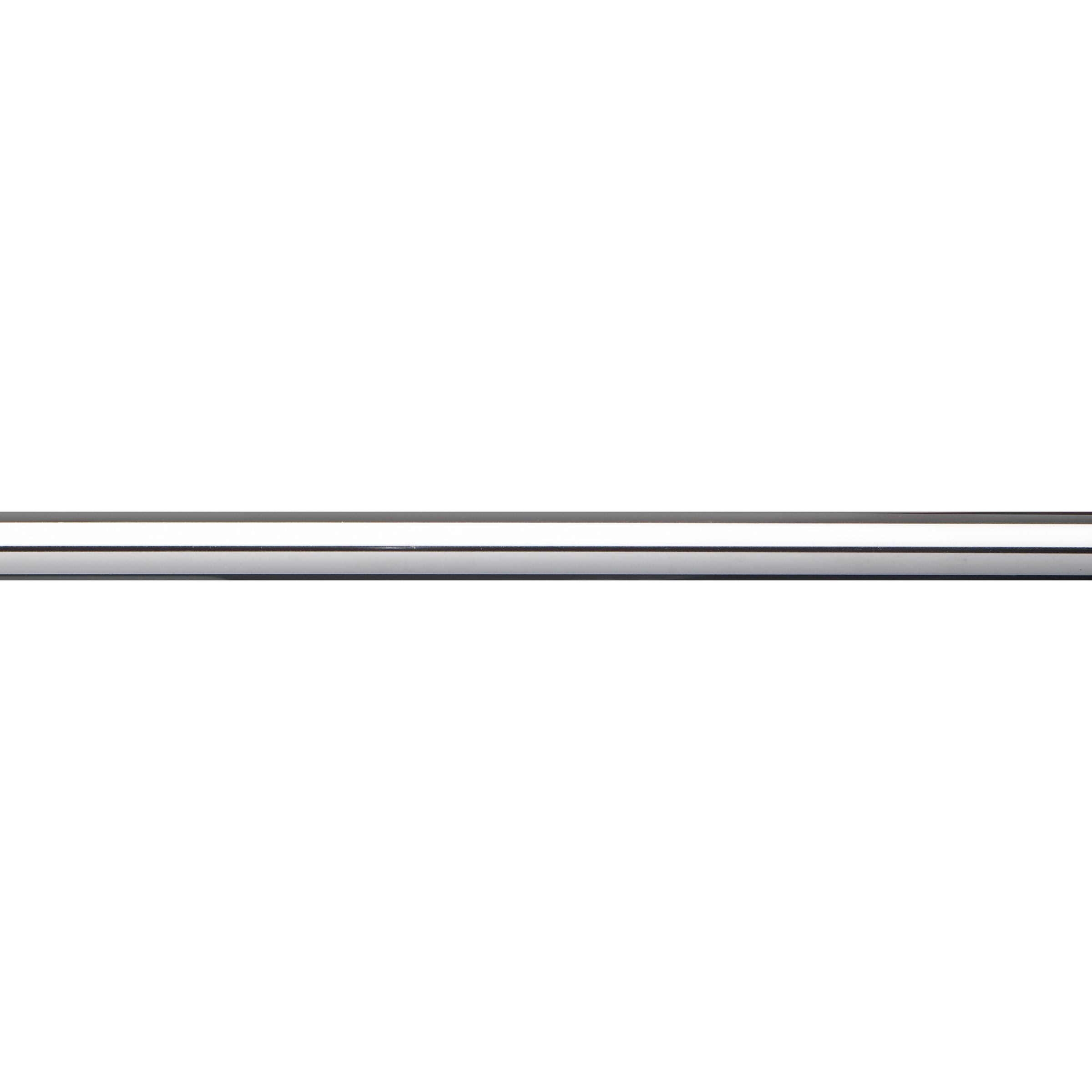 John Lewis Curtain Pole, Chrome, L150 x Dia.19mm