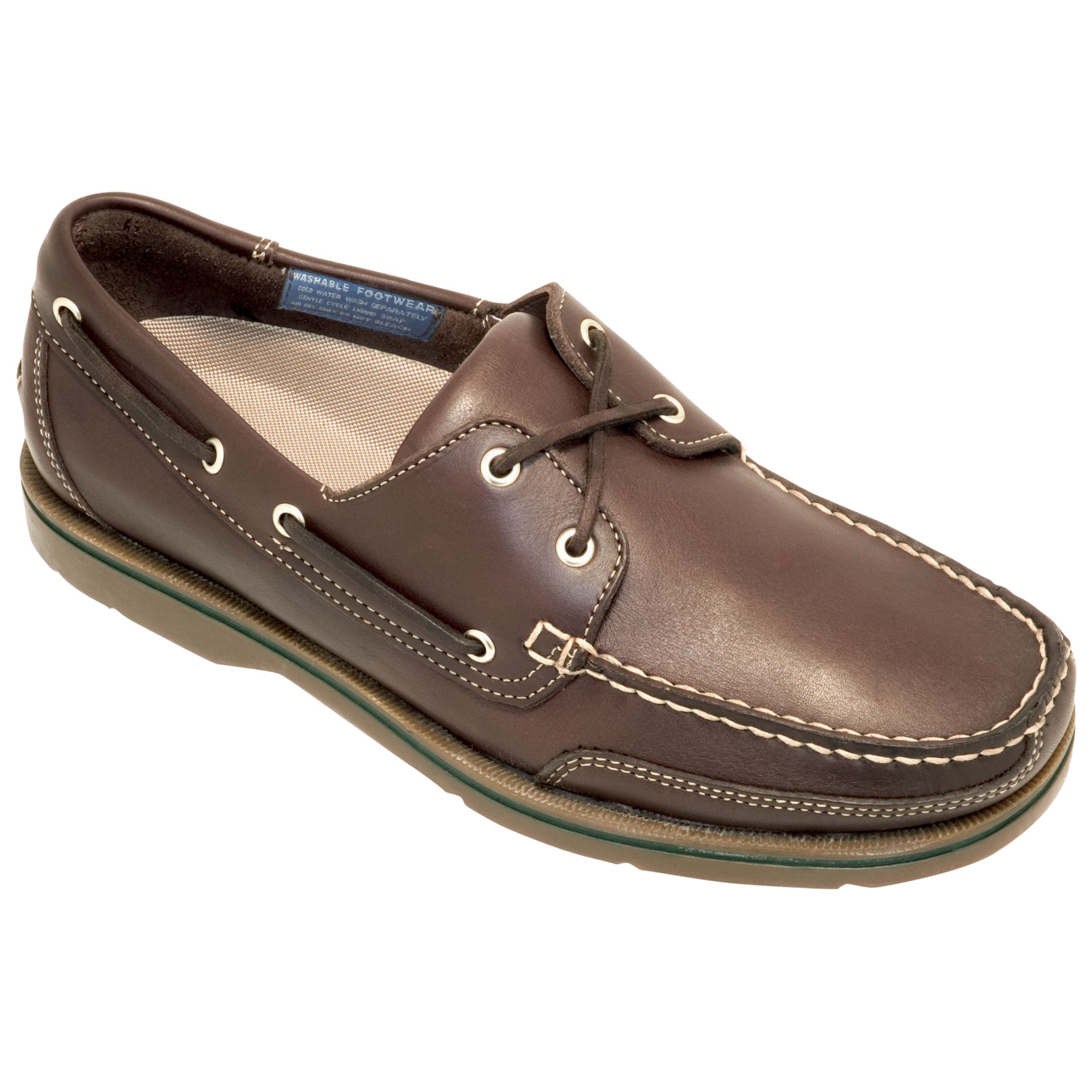Rockport Bridgeport Boat Shoes, Brown, Size 10
