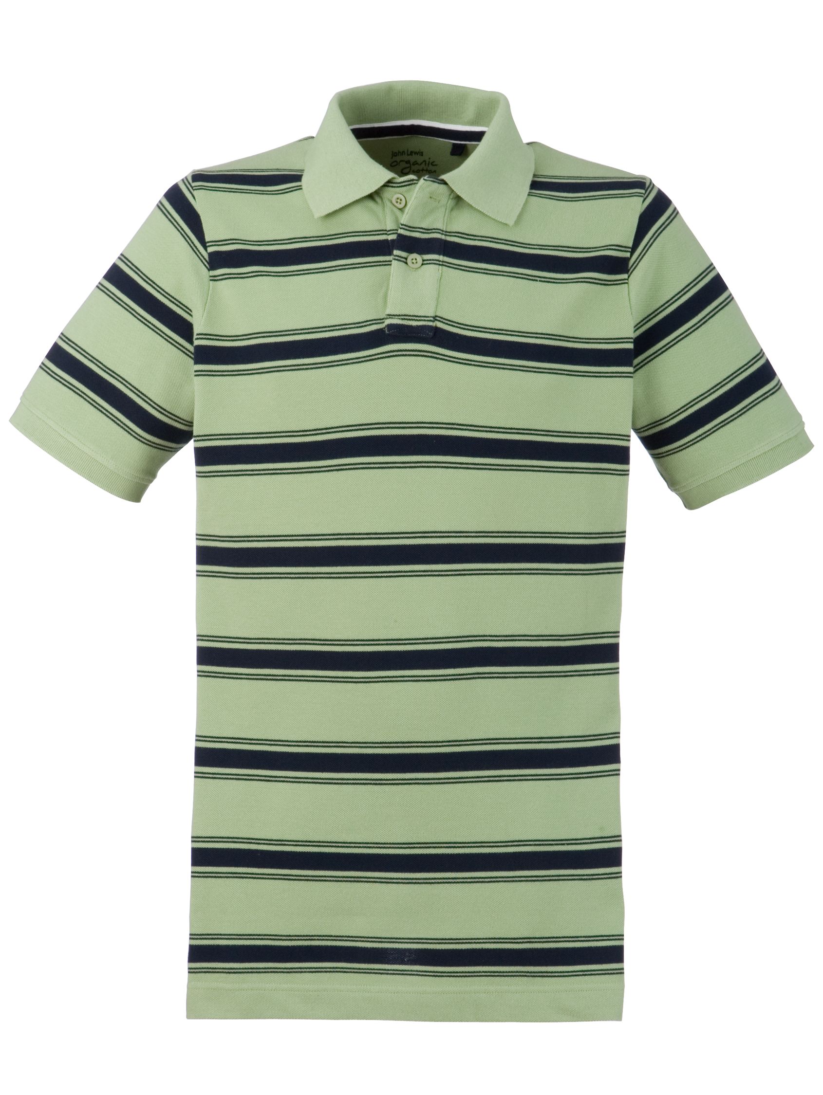 John Lewis Fade Out Stripe Polo  Green  Xx-large