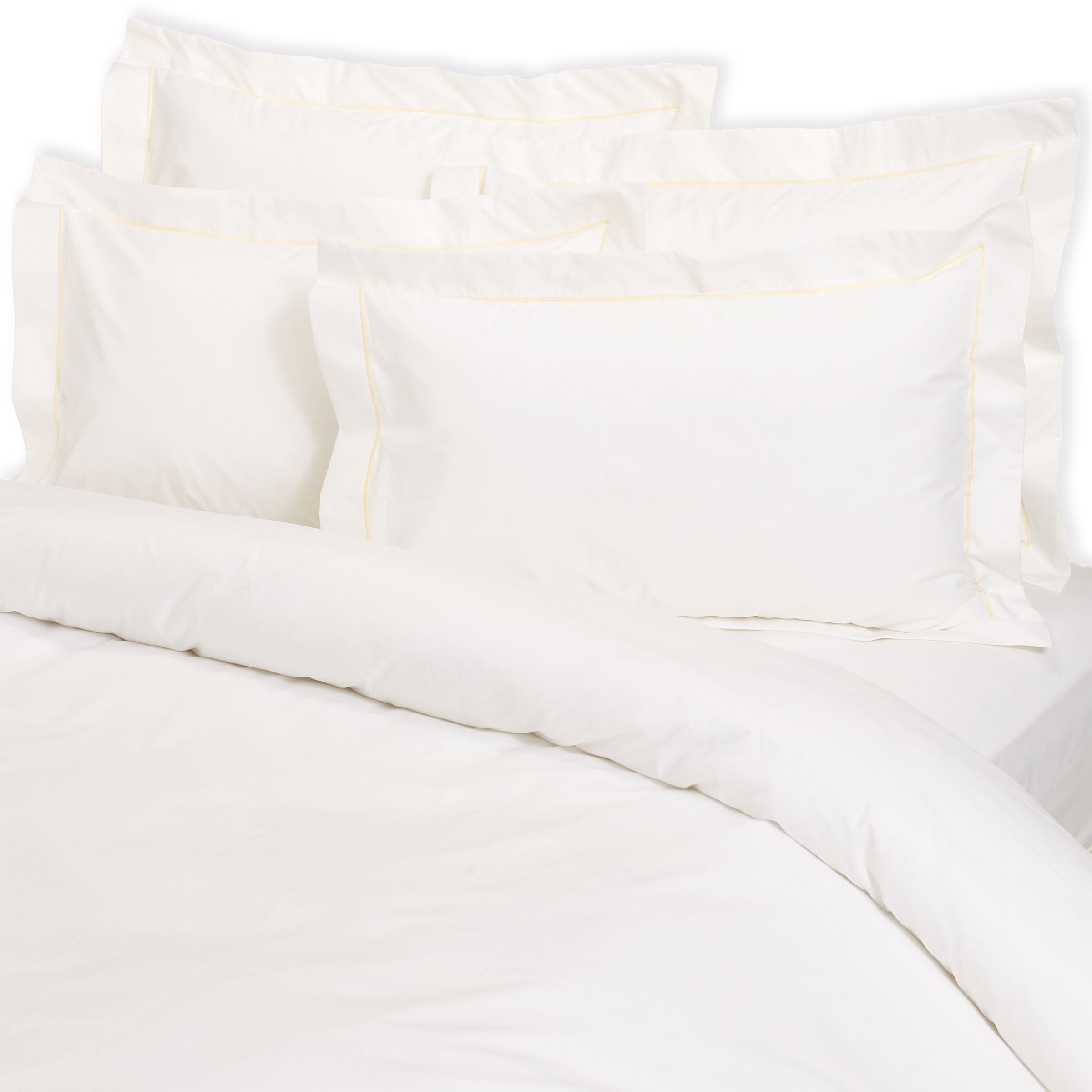 John Lewis Satin Stitch Duvet Cover, White /