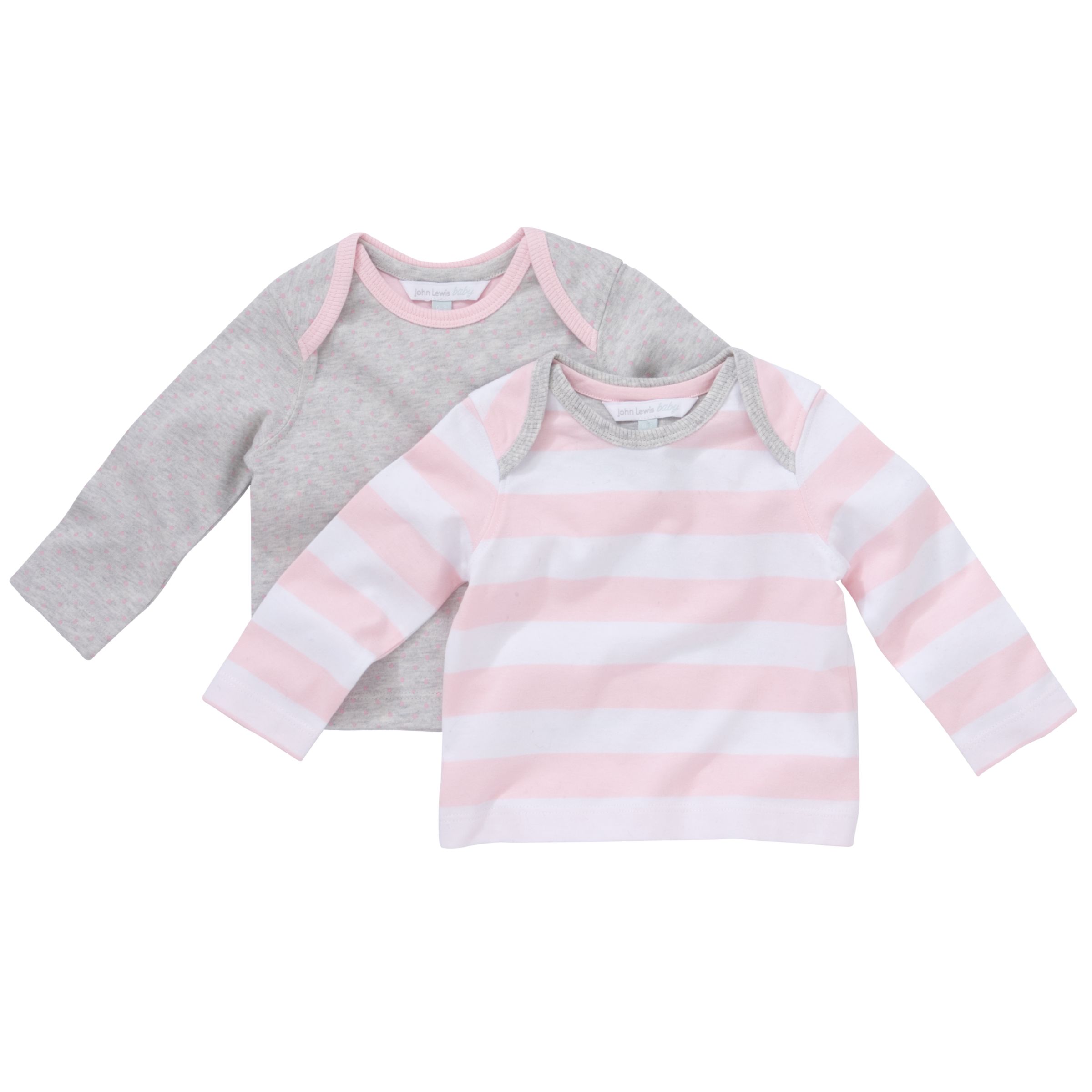 T-Shirts, Pink and Grey, Pack of