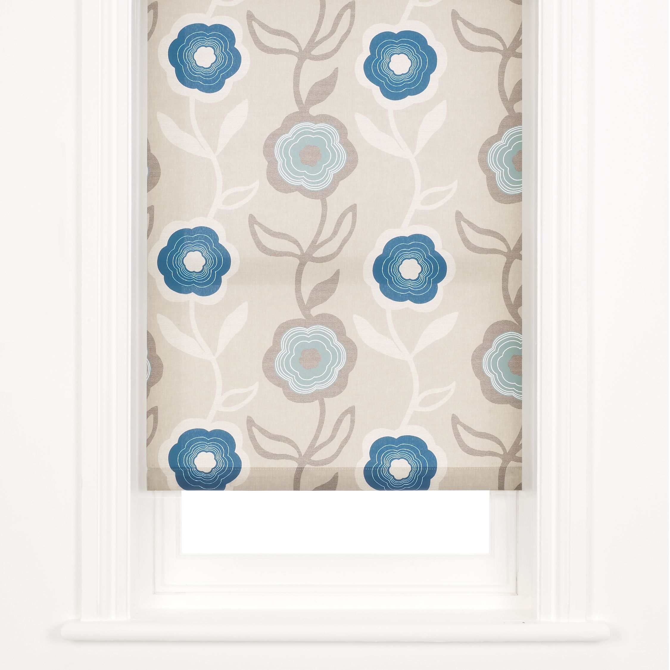 John Lewis Inma Flowers Roller Blind, W152cm